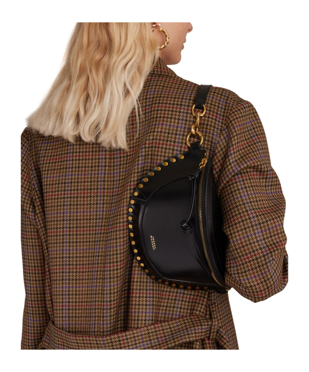 Shop Isabel Marant Medium Flip Shoulder Bag In Black