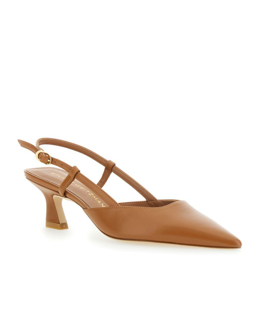 Stuart Weitzman Vinnie 50 Slingback Pump In Brown