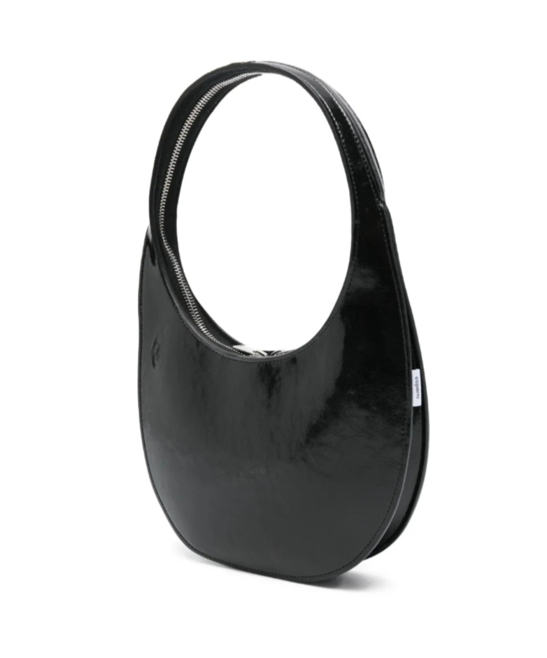Coperni Round Handle Tote Bag In Black