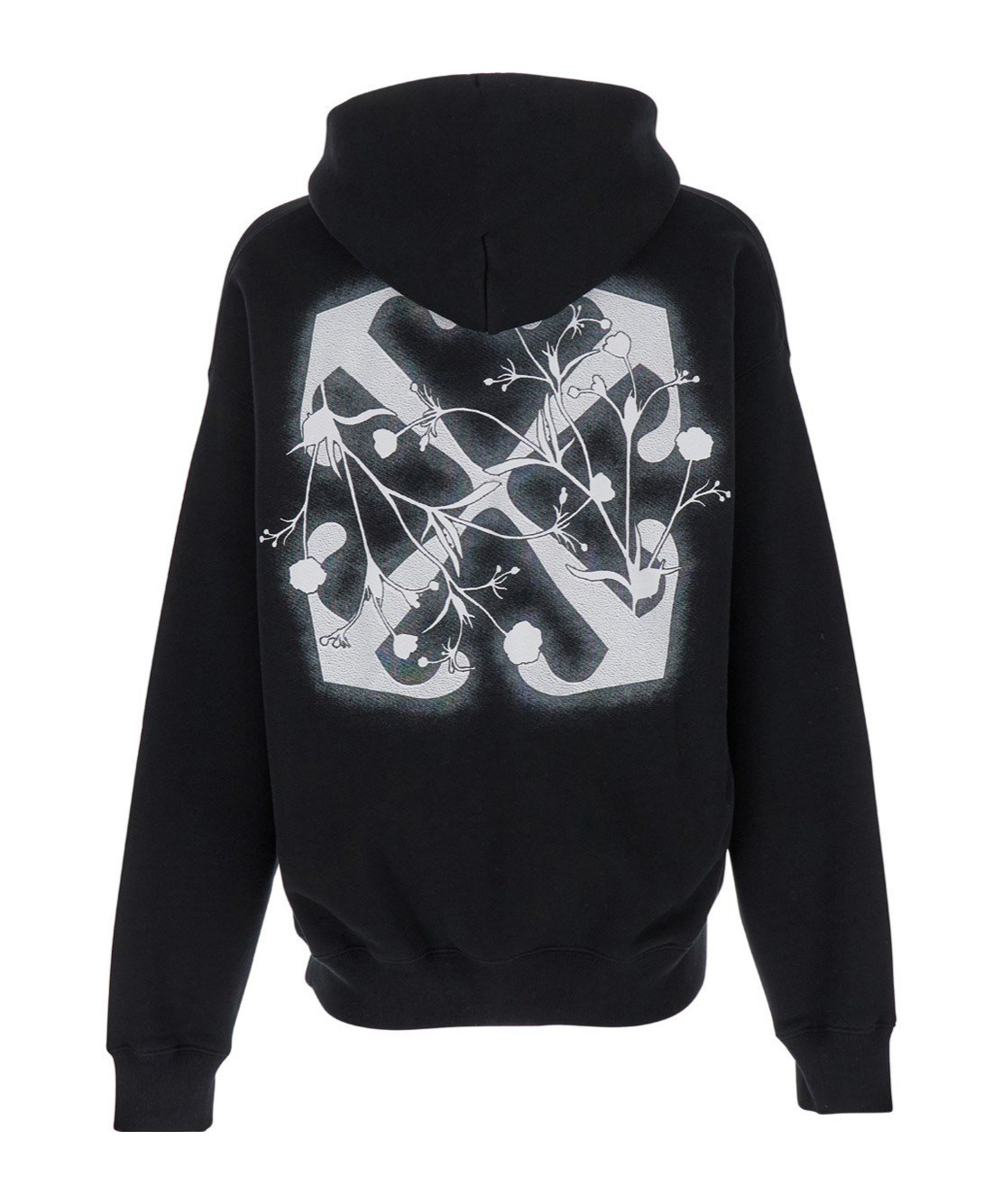 Off-white Caravaggio Arrow Over Hoodie In Black