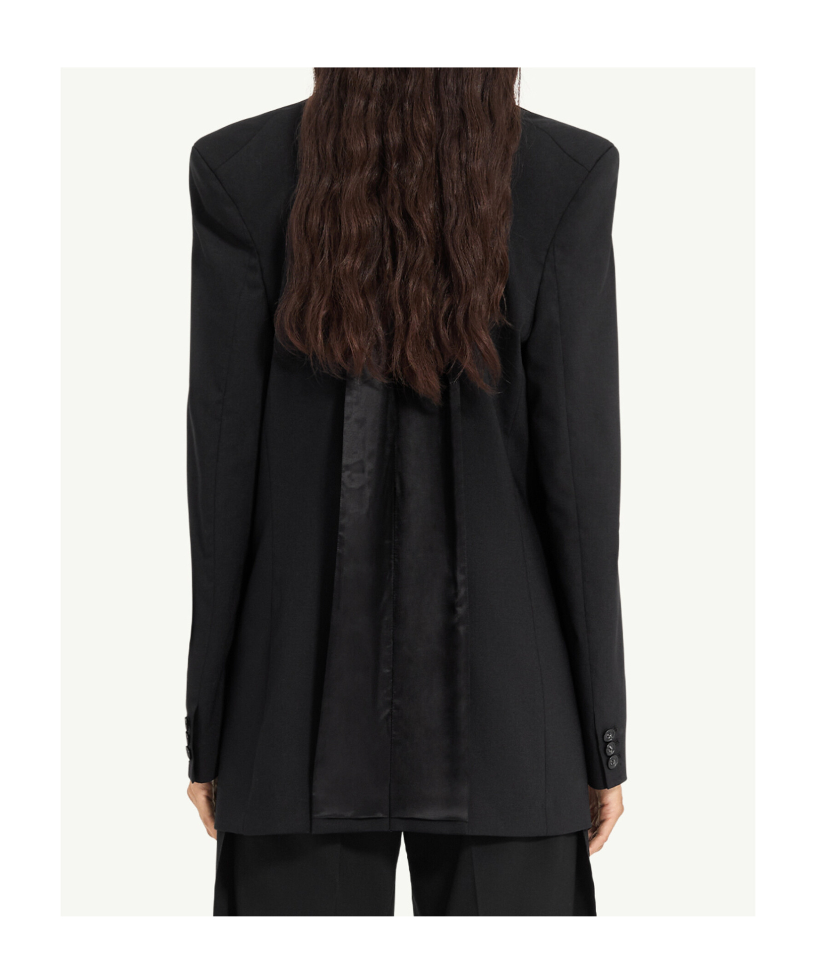 Mm6 Maison Margiela Single-button Tailored Blazer In Black
