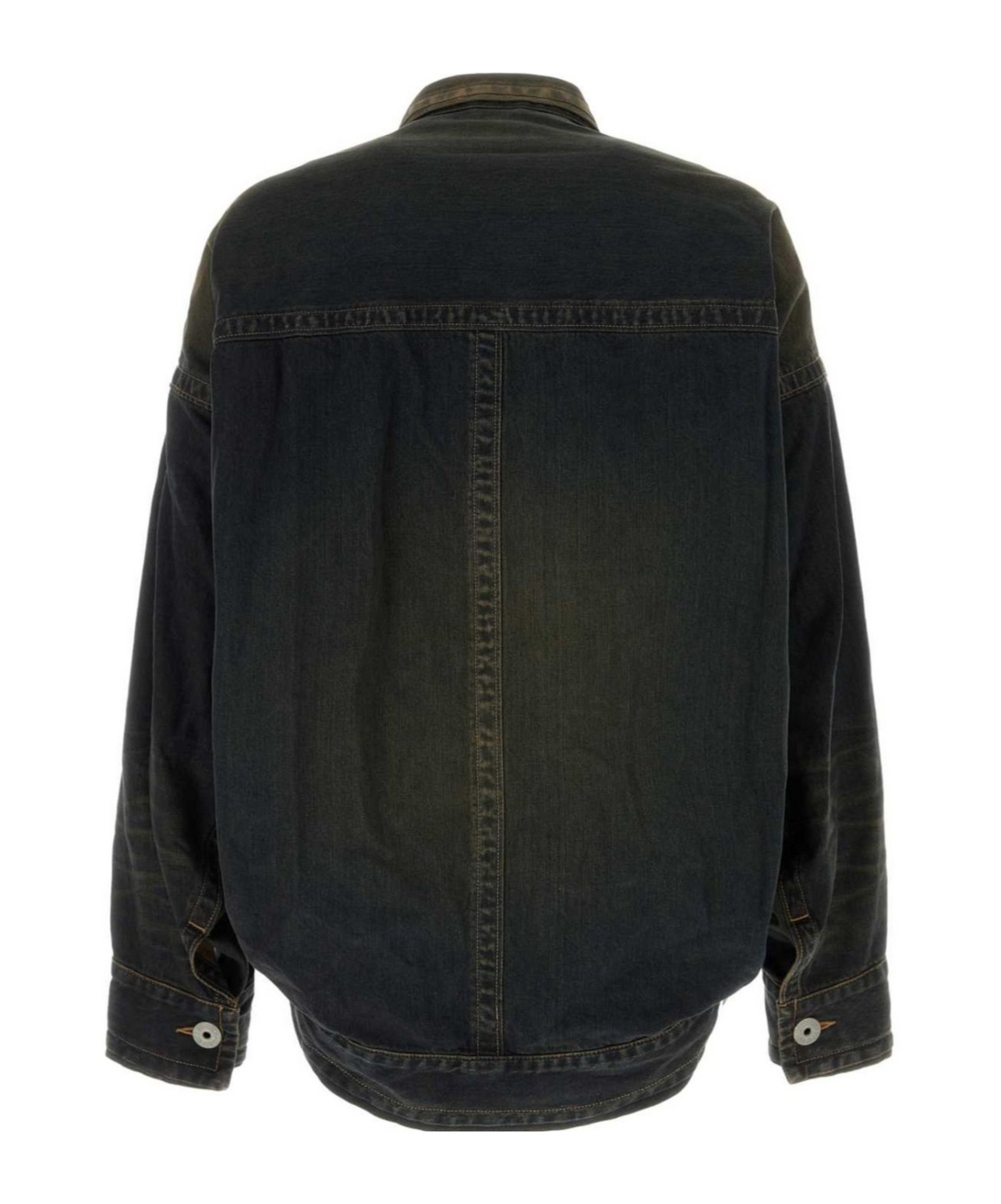 Miharayasuhiro Maison Mihara Yasuhiro Long-sleeved Denim Jacket In Black