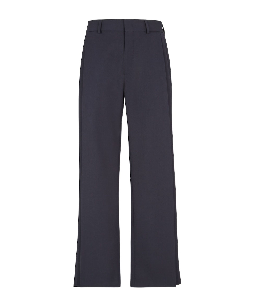 Fendi Belt-loop Casual Pants In Black