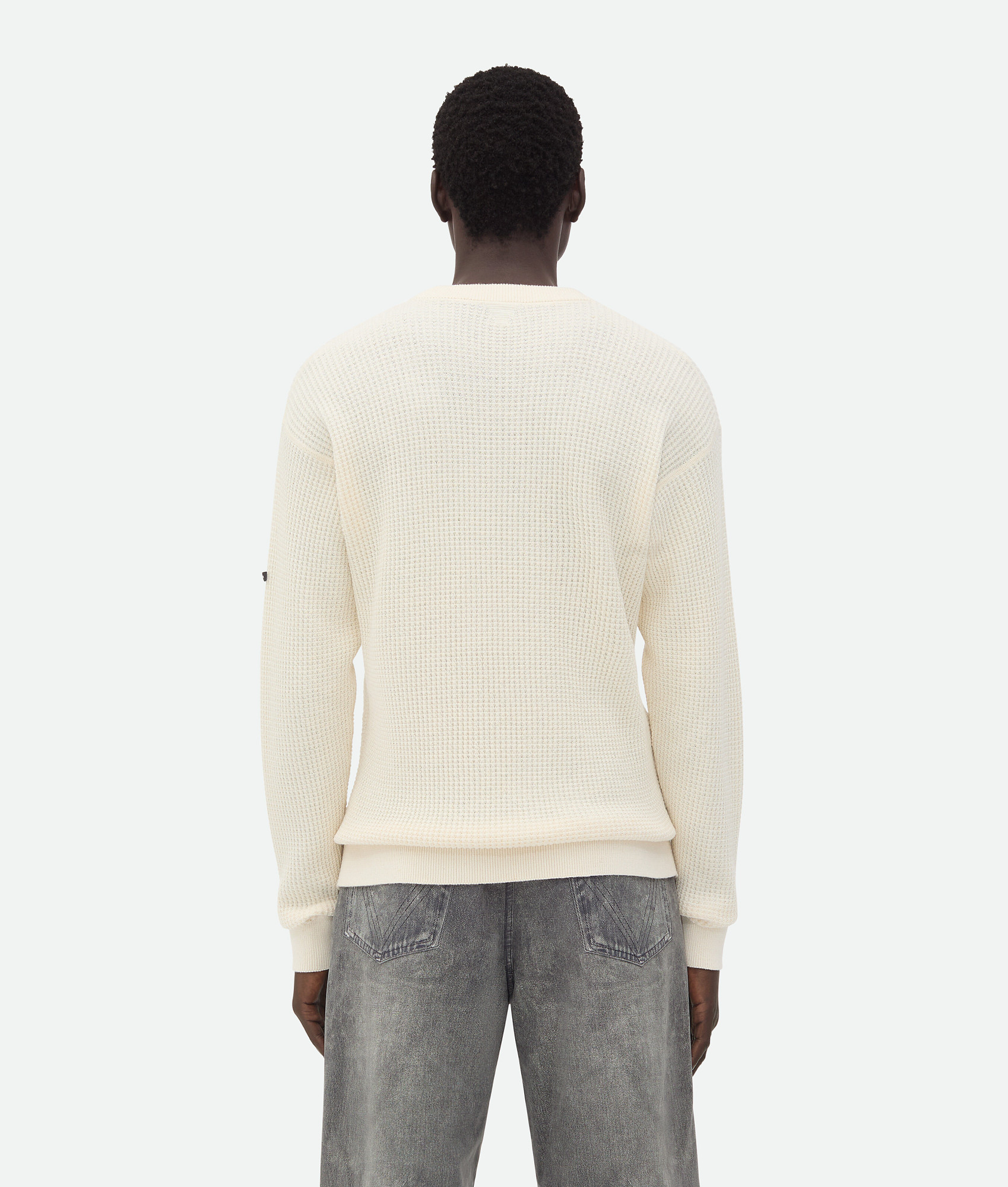 Bottega Veneta Long-sleeved Sweater In White