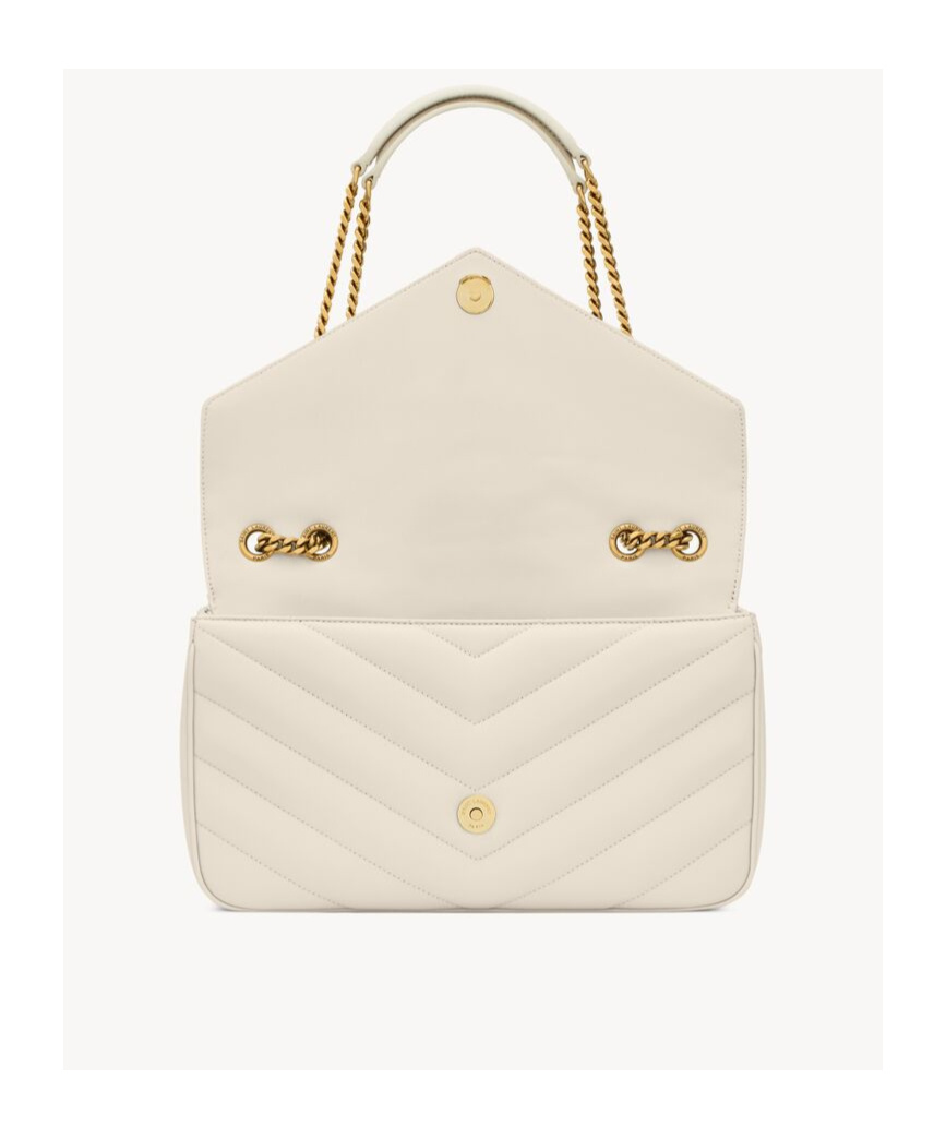 Saint Laurent Loulou Medium In Matelassé Lambskin