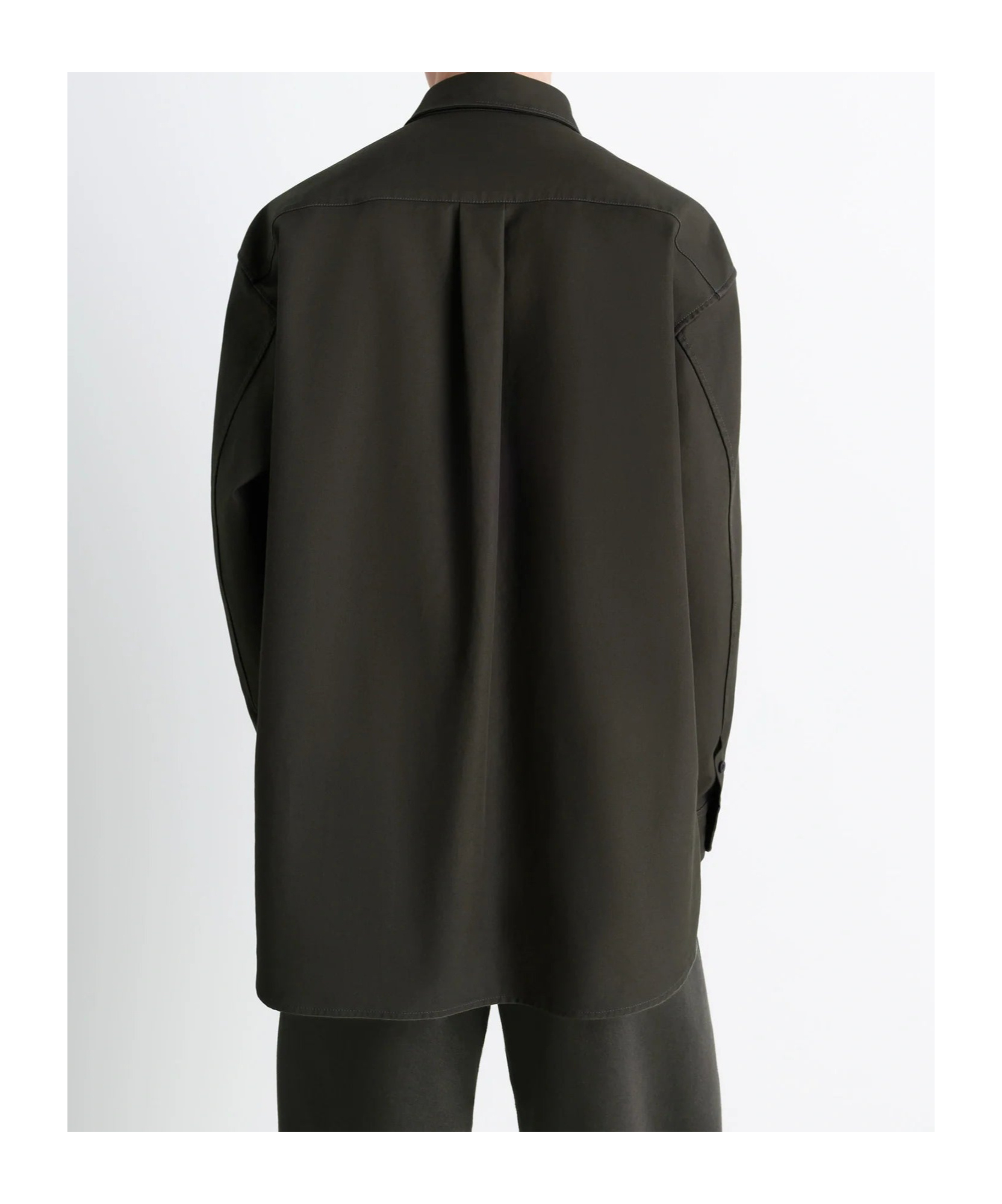 Lemaire Utility Overshirt In Brown