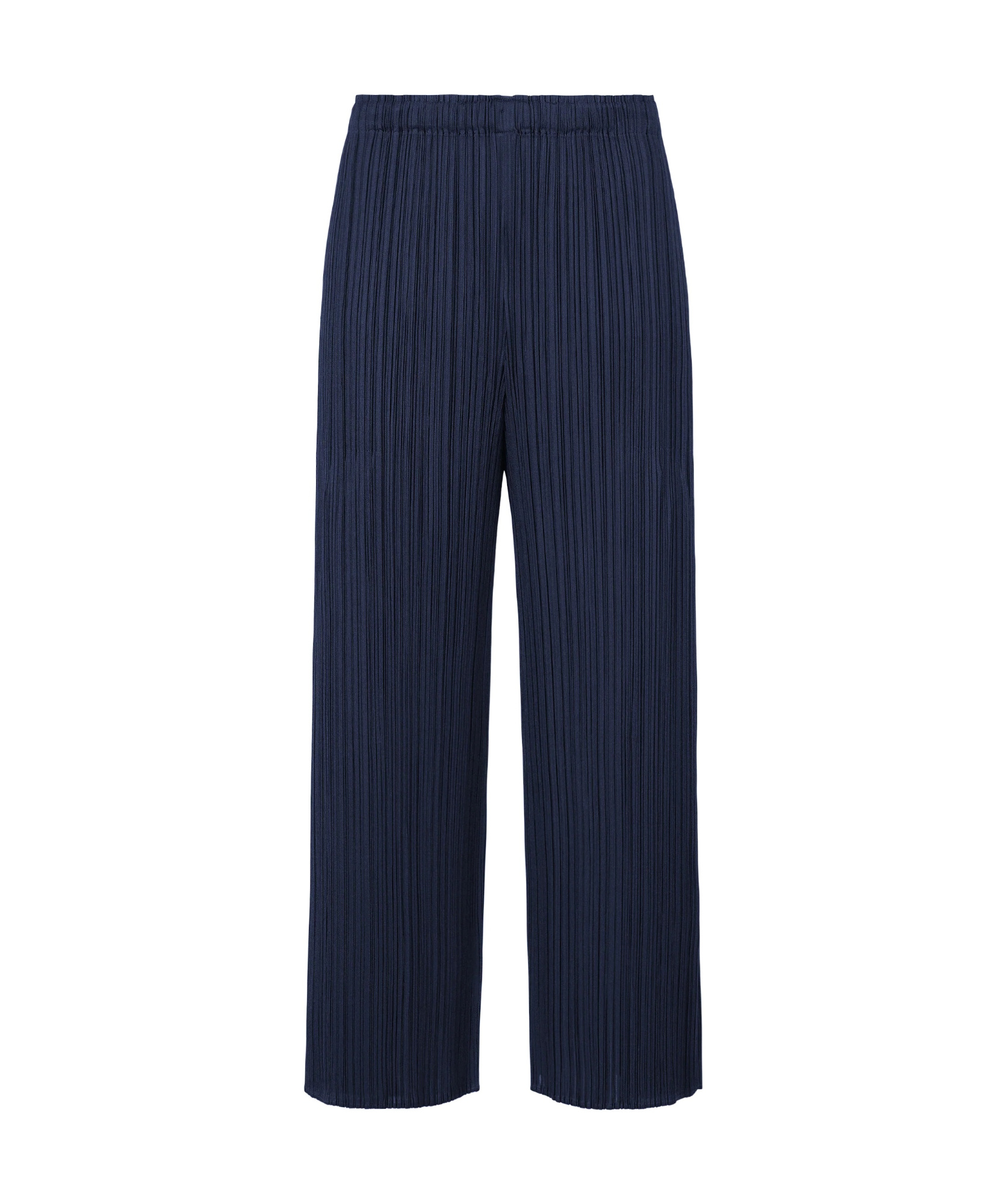 Shop Issey Miyake Merry Bicolor Trousers In Dark Blue