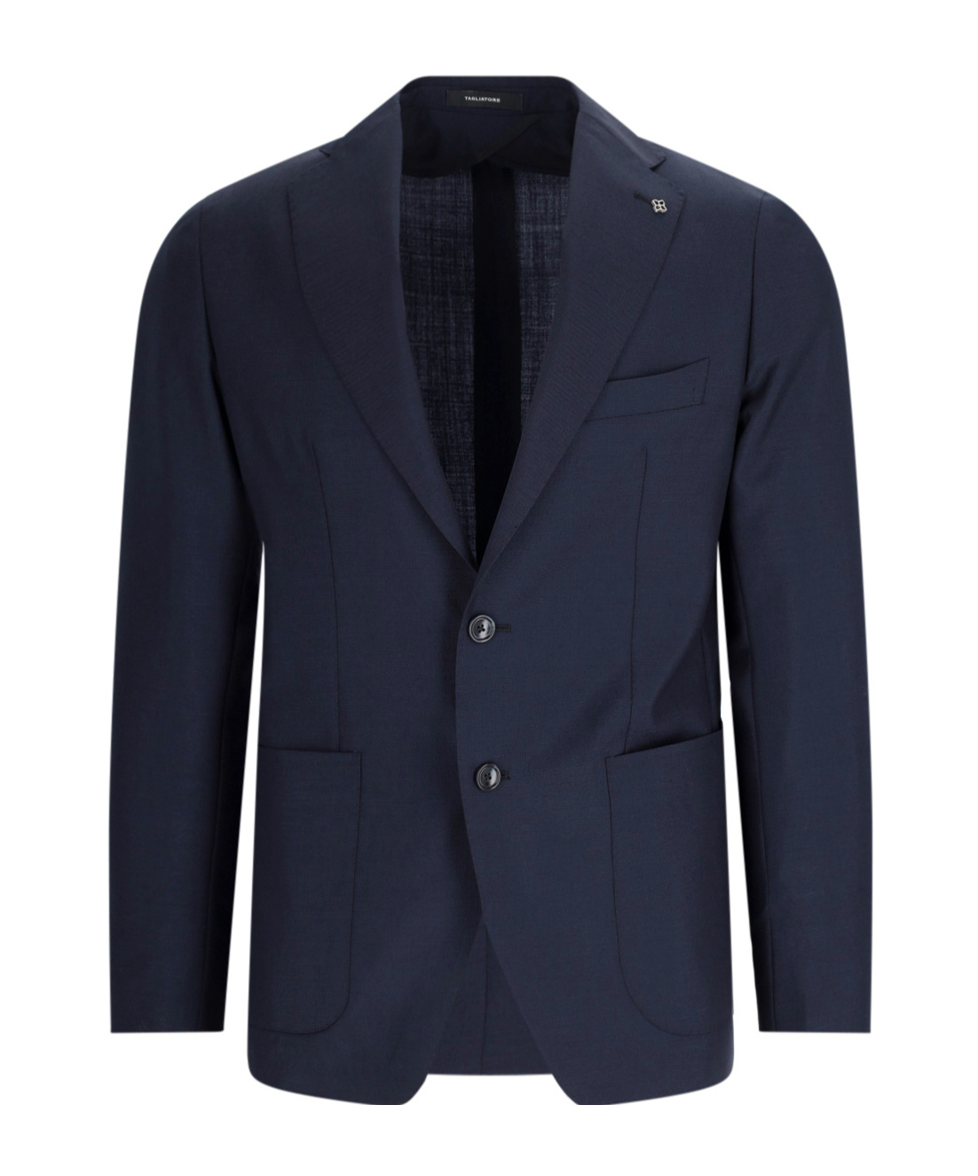 Tagliatore Stretch Virgin Wool Suit In Black