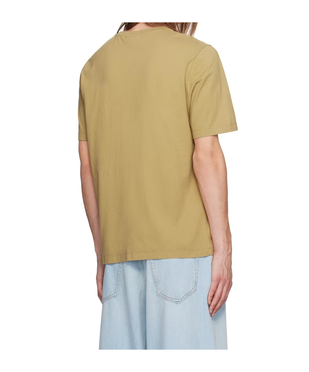 Maison Kitsuné Khaki Falling Leaves T-shirt In Nude