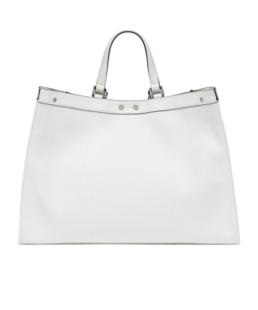 Fendi X Ff-logo Print Tote Bag In Black