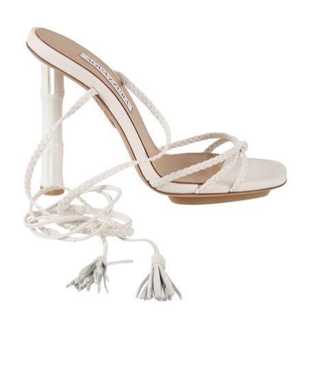 Aquazzura Wild Bamboo Sandals In Nude