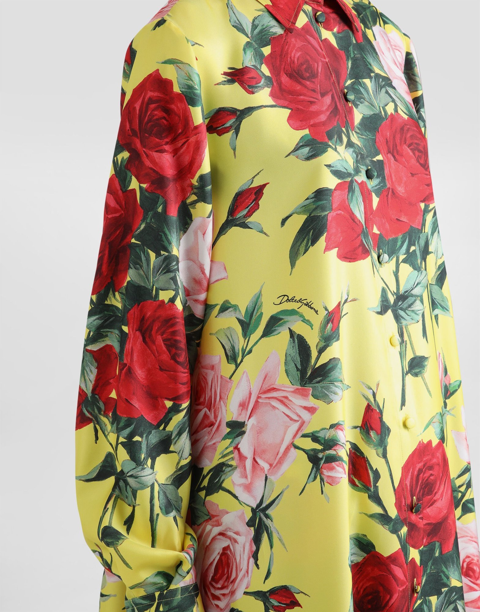 Dolce & Gabbana Bouquet Print Maxi Kaftan Dress In Multi-color
