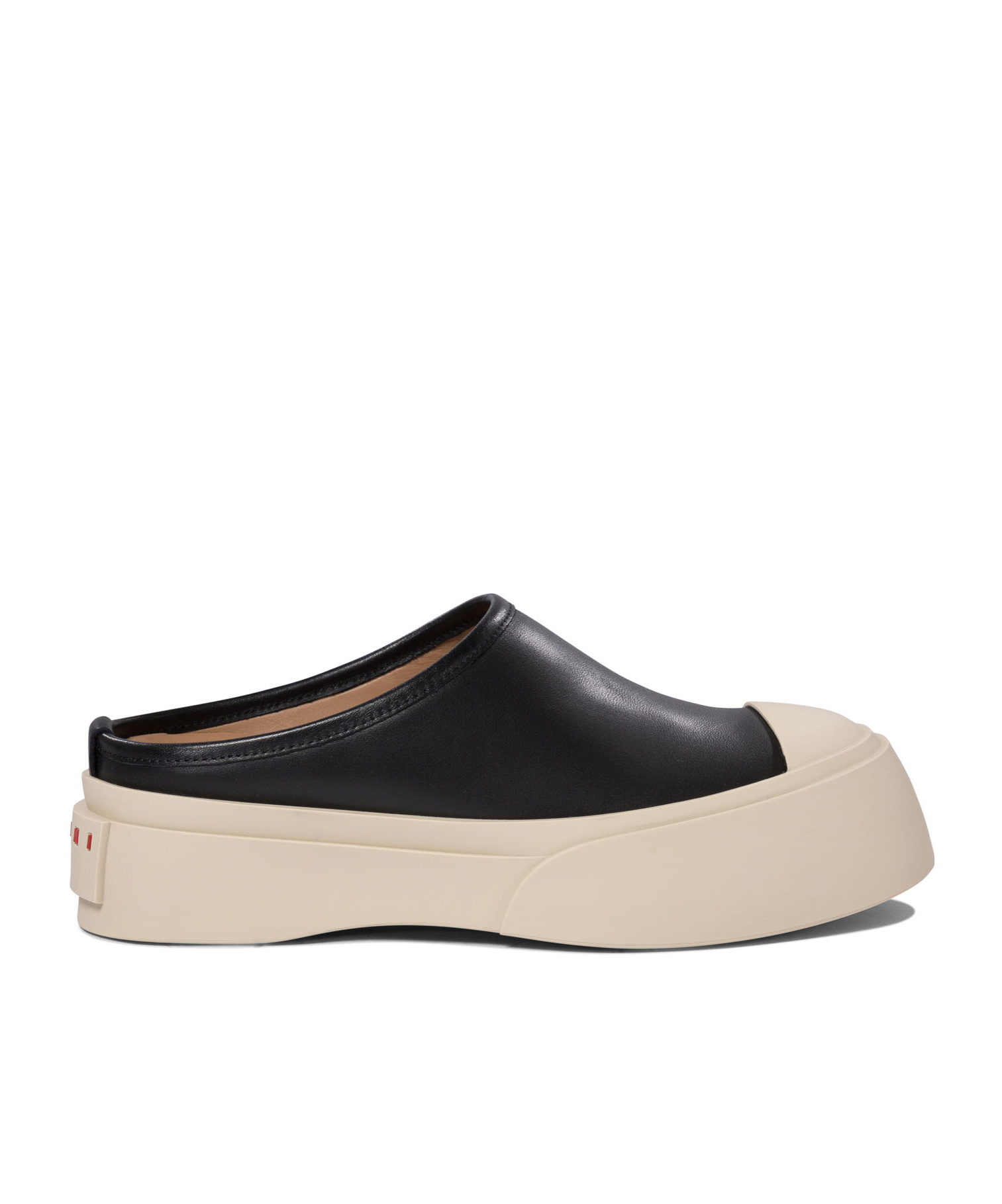 Marni Smooth Leather Pablo Clogs In Nude