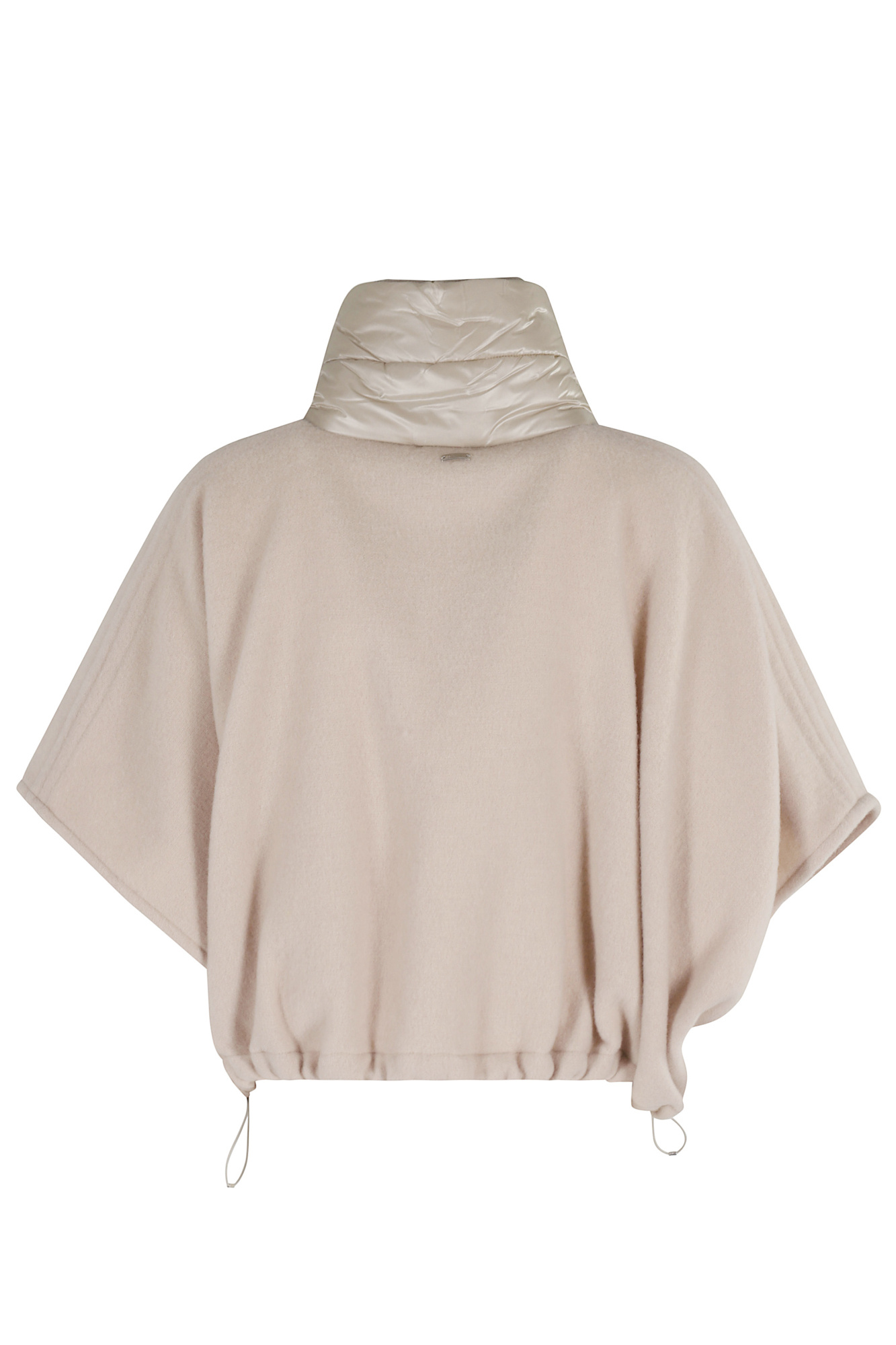 Herno Resort Short-sleeve Poncho In Neutral