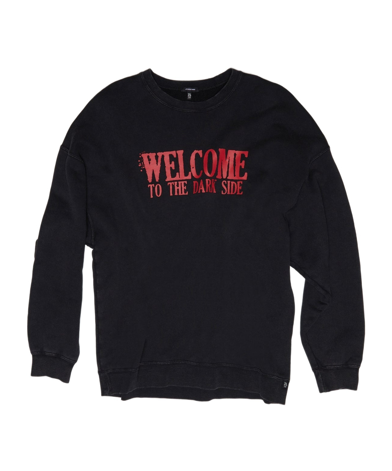 R13 Logo Long-sleeved Sweater In Black