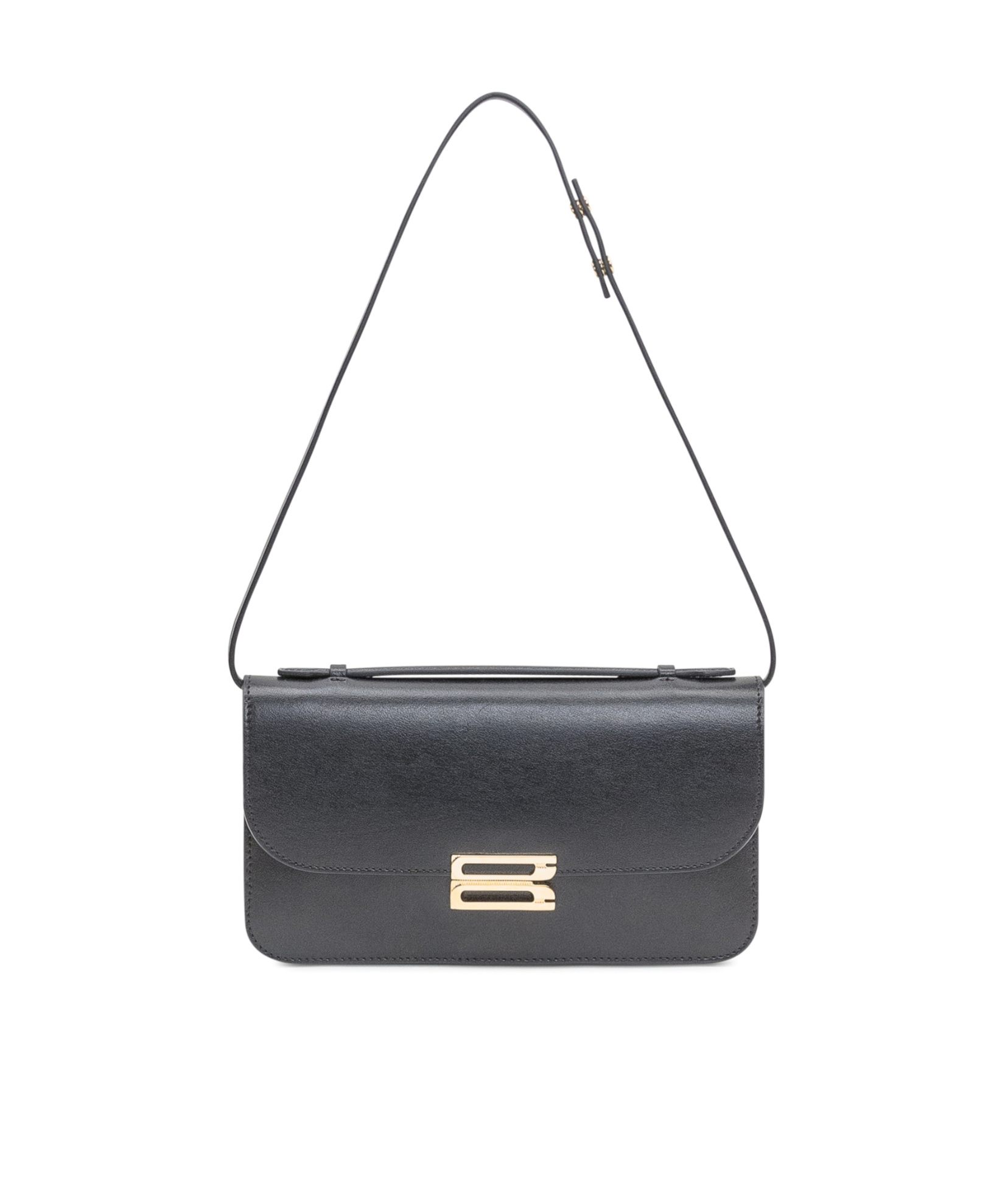 Victoria Beckham Dorian Foldover Top Clutch Bag In Gray