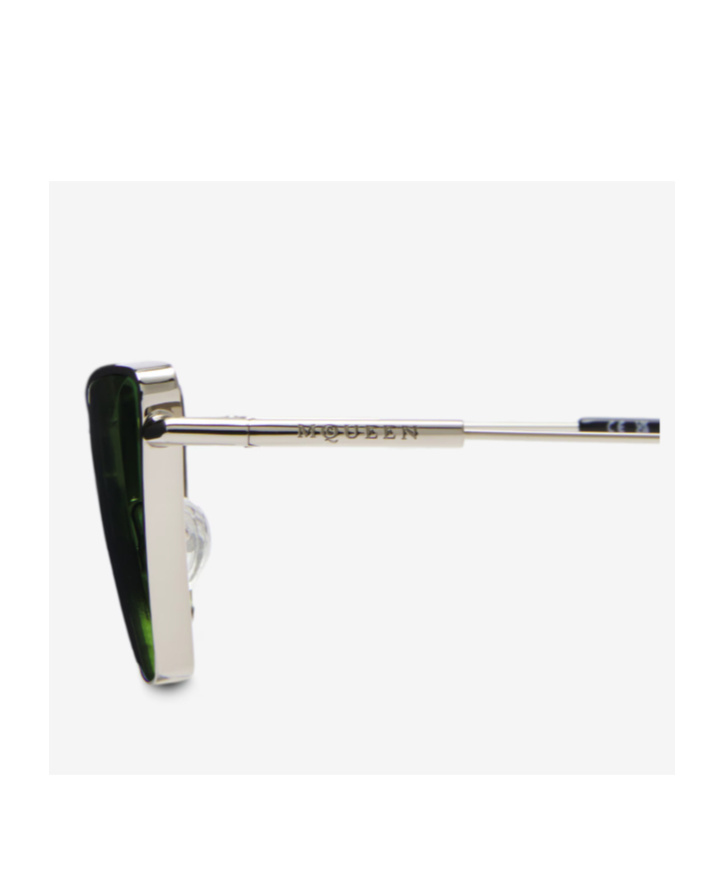 Alexander Mcqueen Metal T-bar Cat-eye Sunglasses