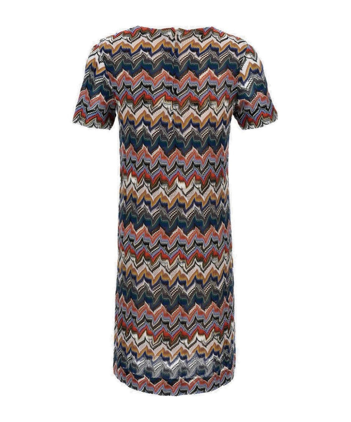 Missoni Multicolor Zigzag Pattern Mini Dress In Multi