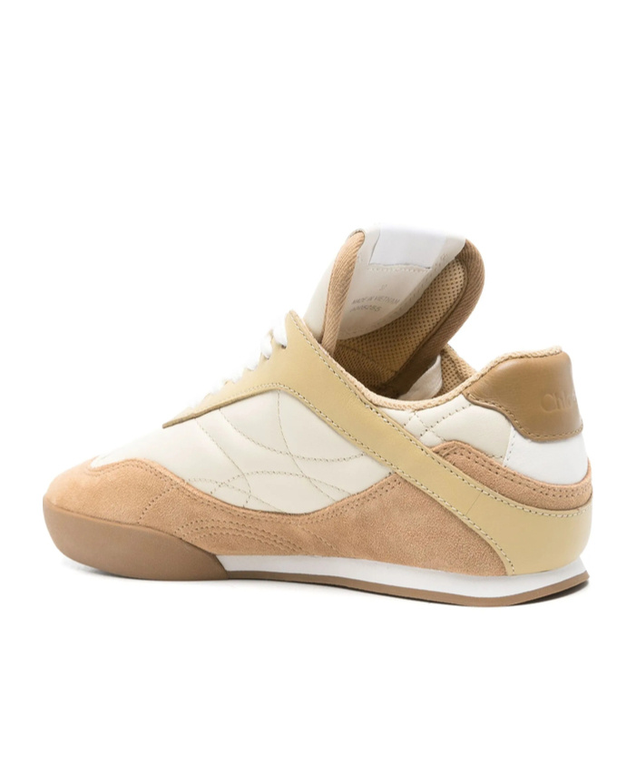 Chloé Lace-up Sneakers In Nude