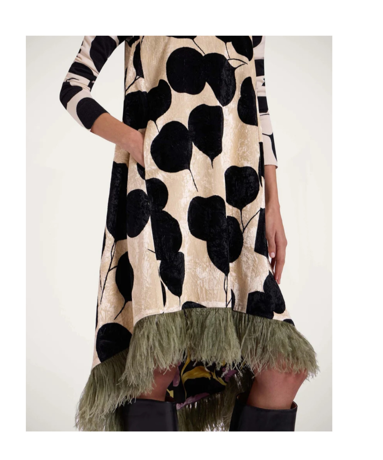 La Doublej La Scala Midi Dress In Multi