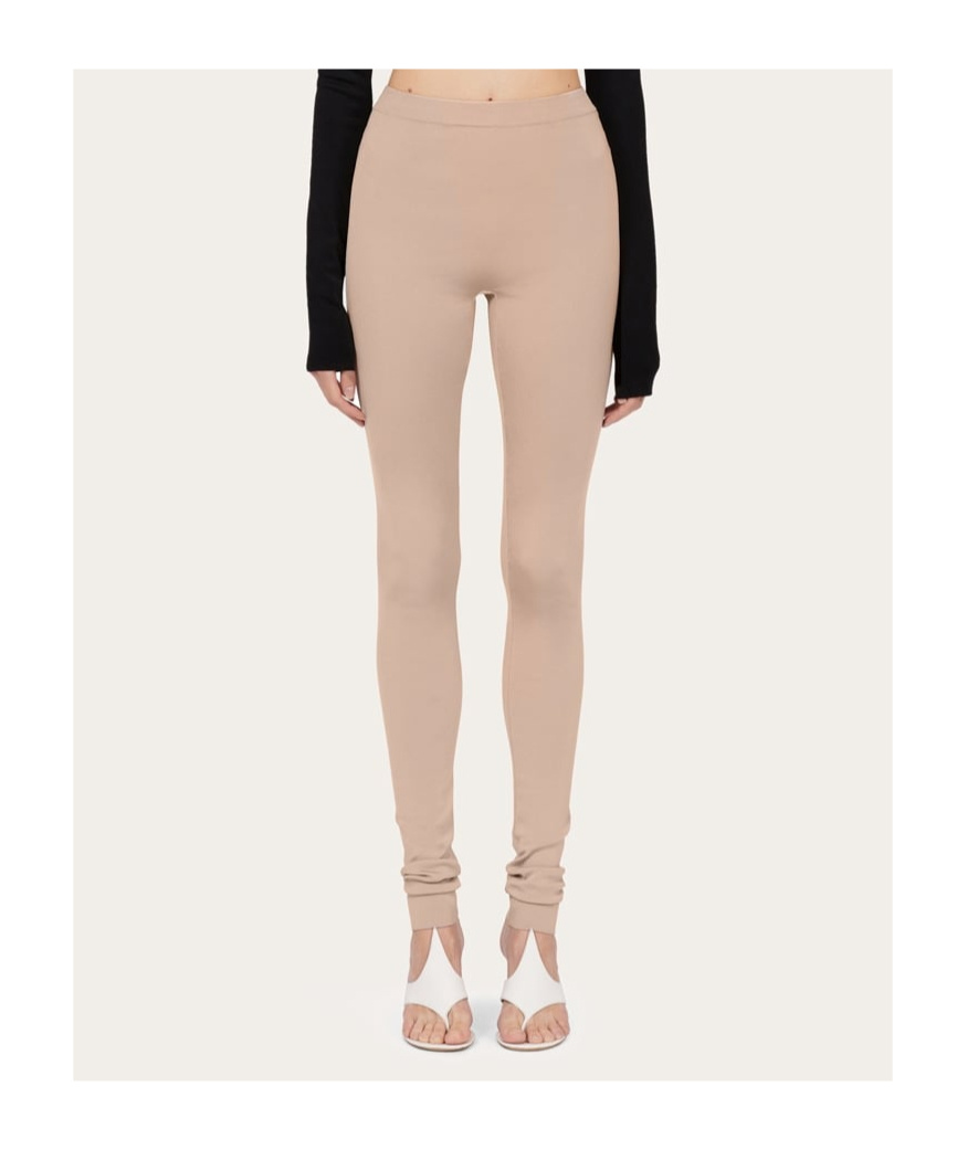 Ferragamo Viscose Leggings In Nude