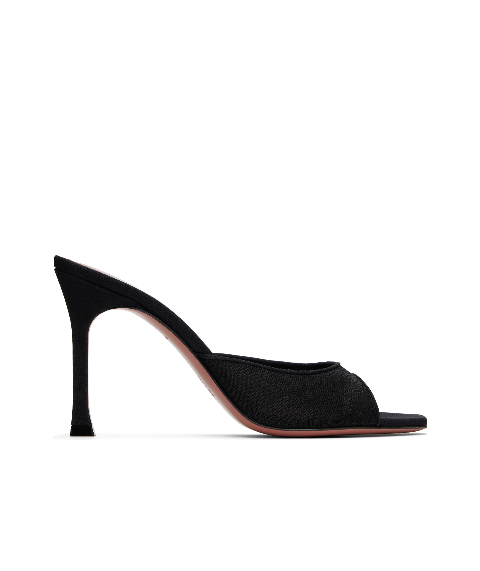 Amina Muaddi Alexa Slipper 90 Open-toed Heels Sandals In Black