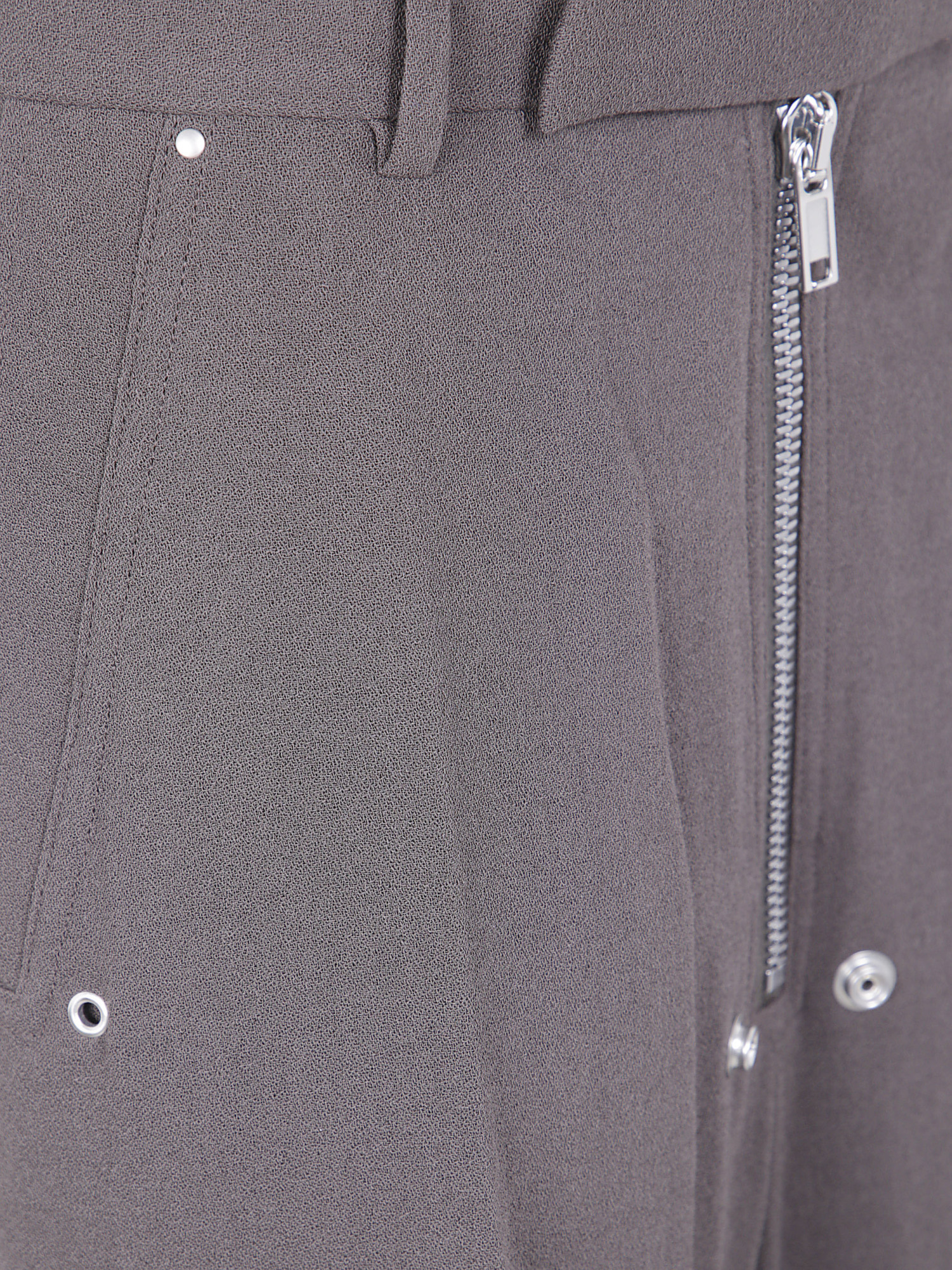Rick Owens Belt Loops Slacks In Gray
