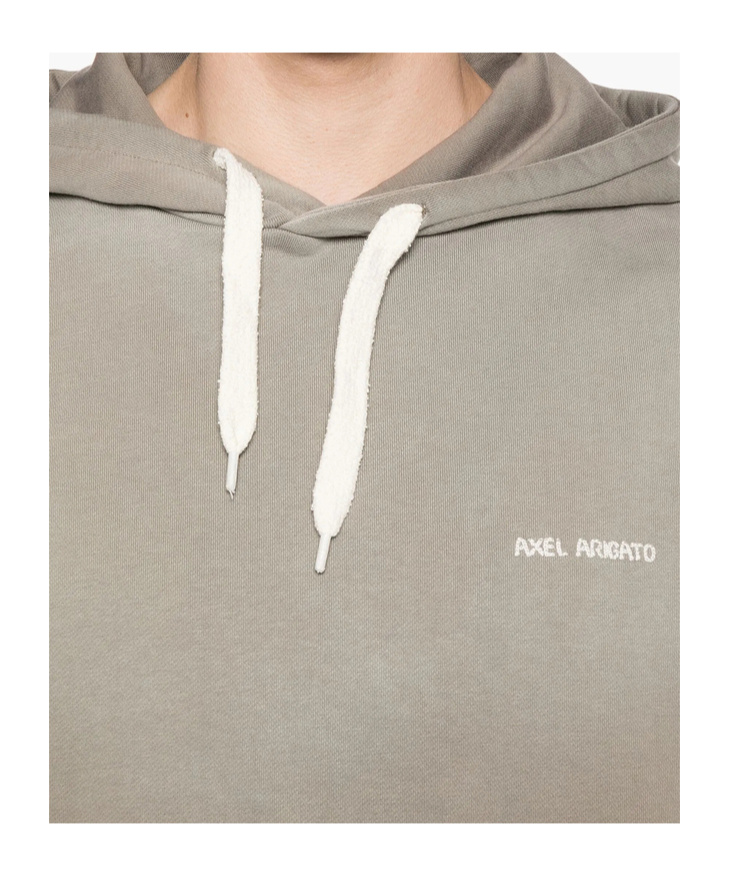 Axel Arigato Cotton Hoodie In Gray