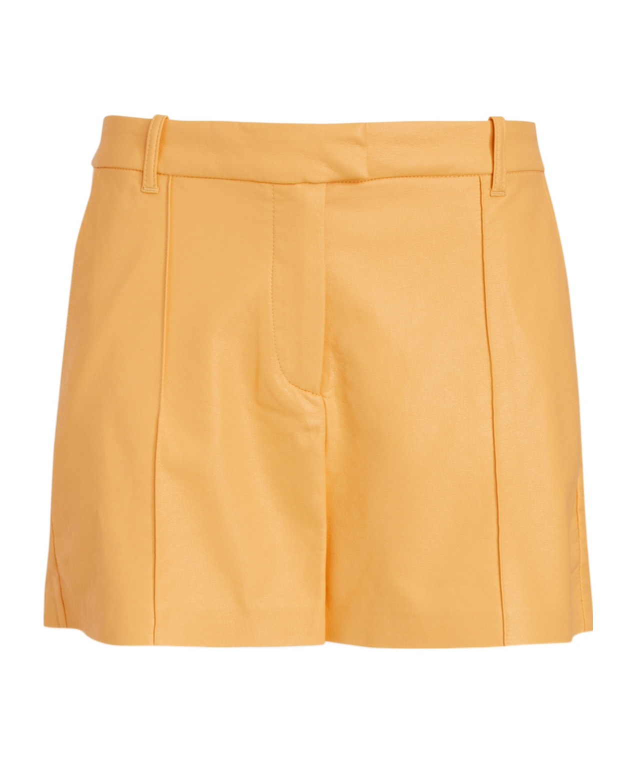 Stand Studio Belt Loop Shorts In Yellow