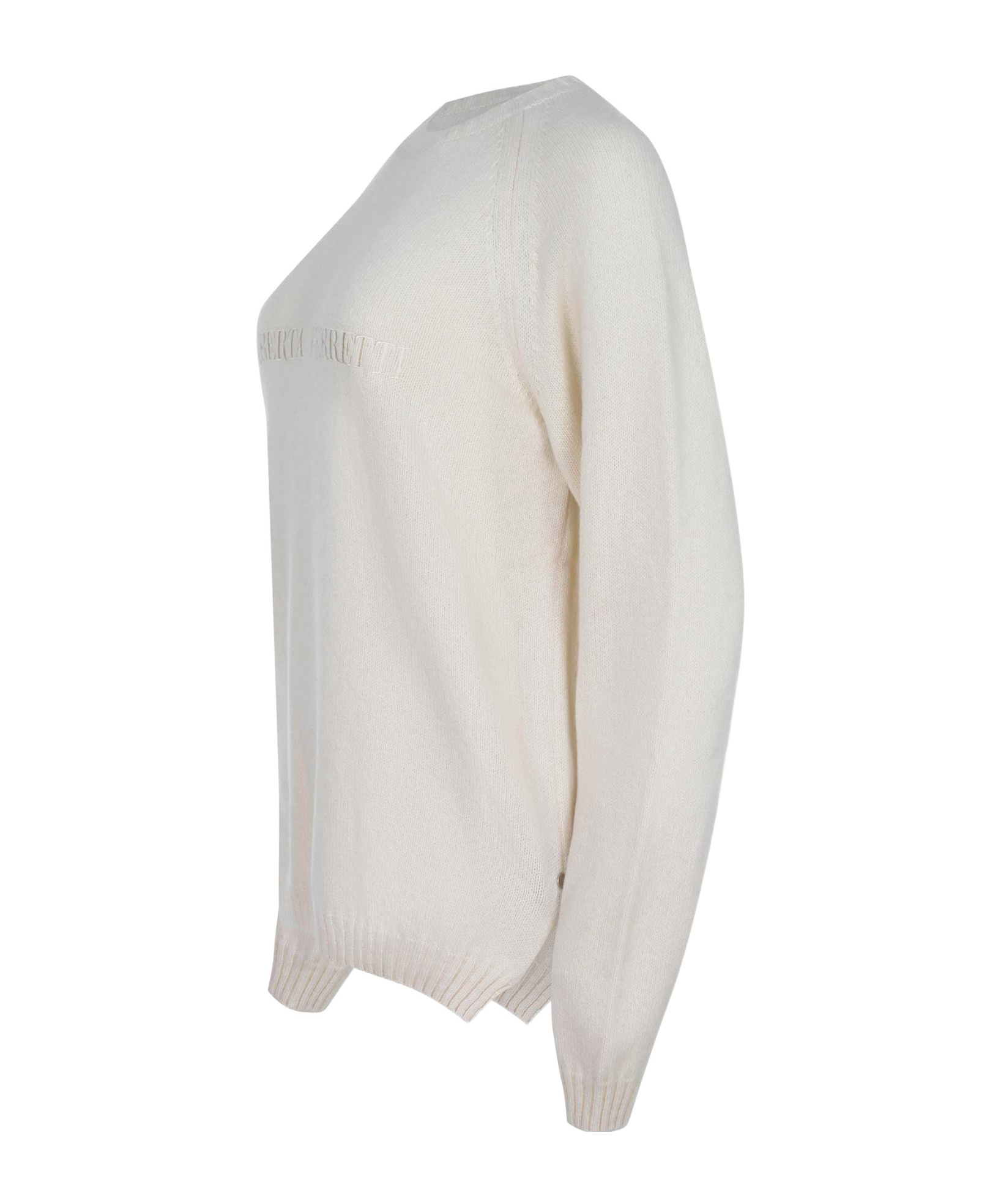 Alberta Ferretti Crew Neck Sweater In Neutral