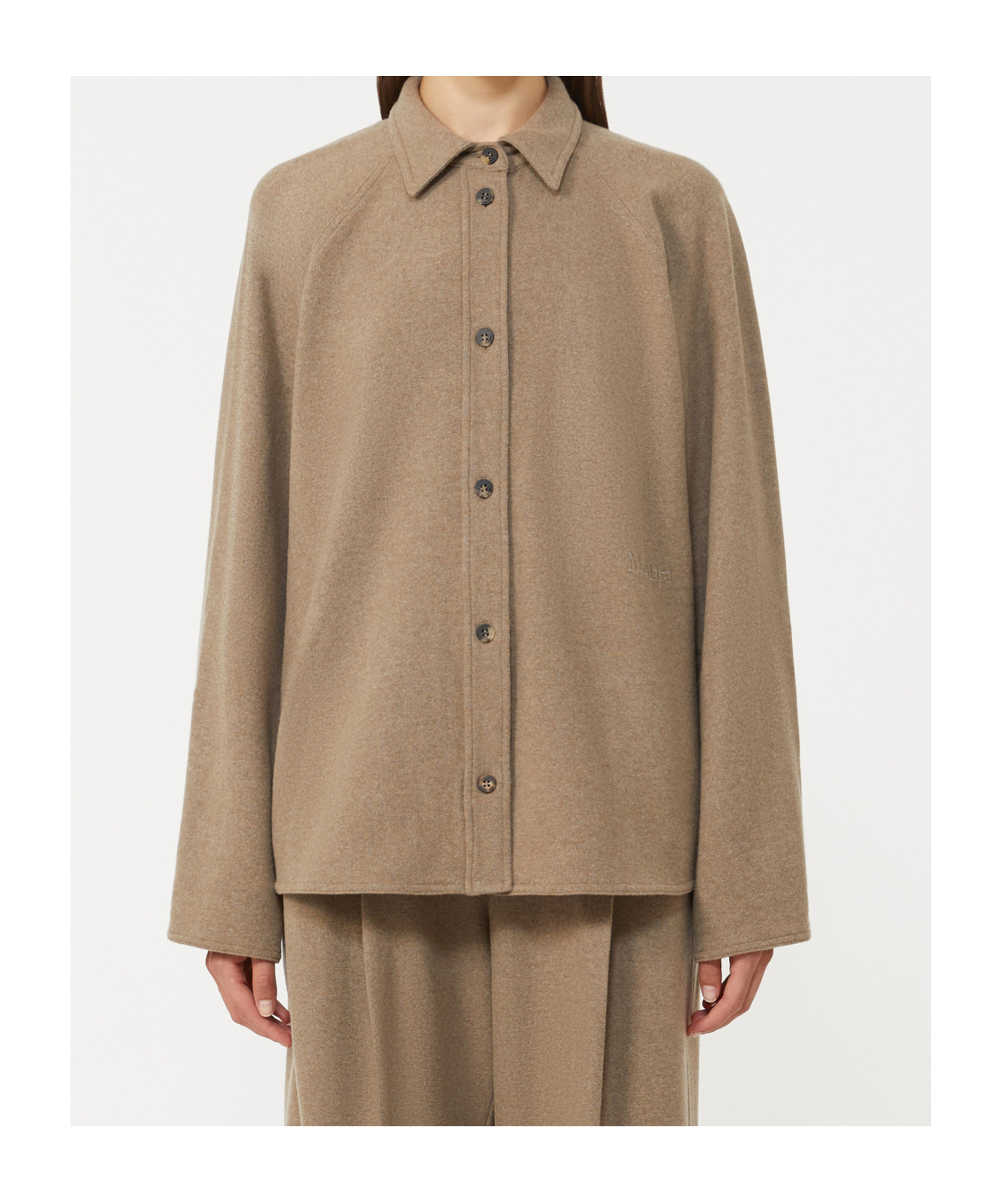 Max Mara Ceci Long-sleeved Shirt In Brown