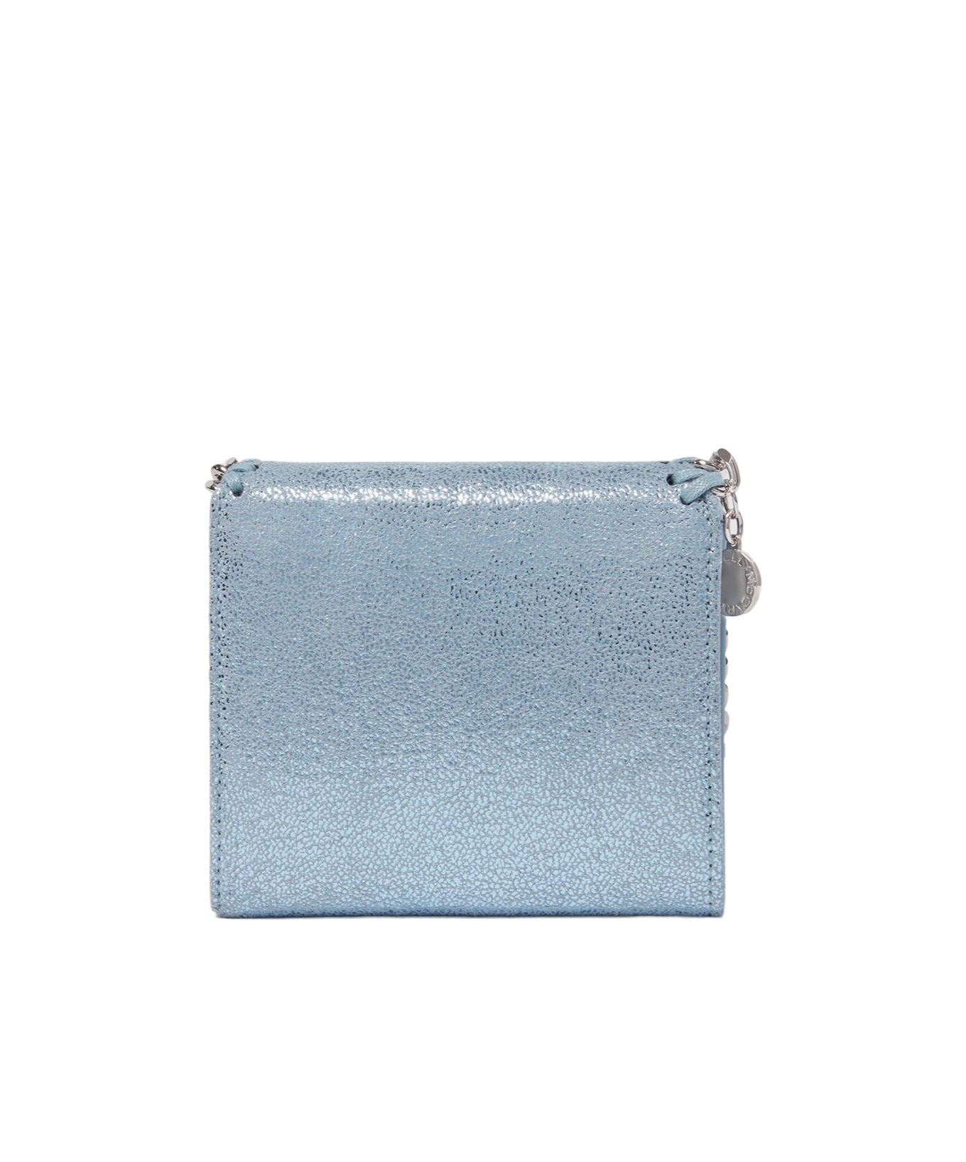 Stella Mccartney Falabella Small Flip Wallet In Blue