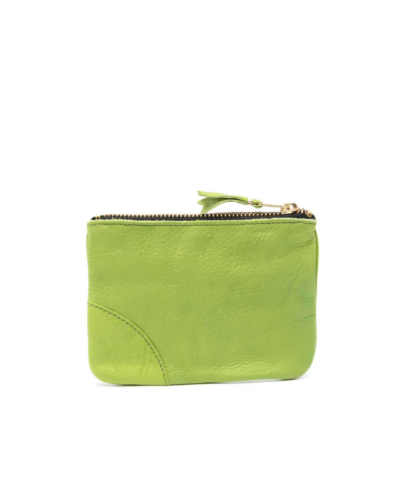 Comme Des Garçons Washed Zip-up Leather Pouch