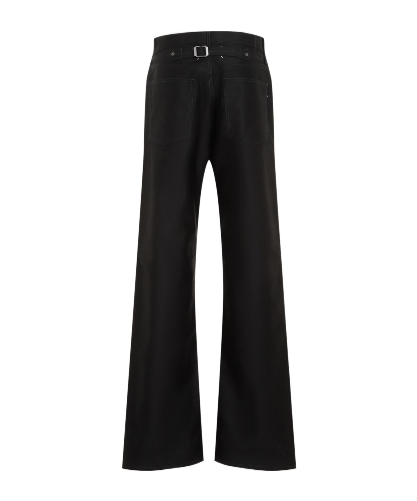 Maison Margiela Black Cotton 5 Pockets Pants In Black