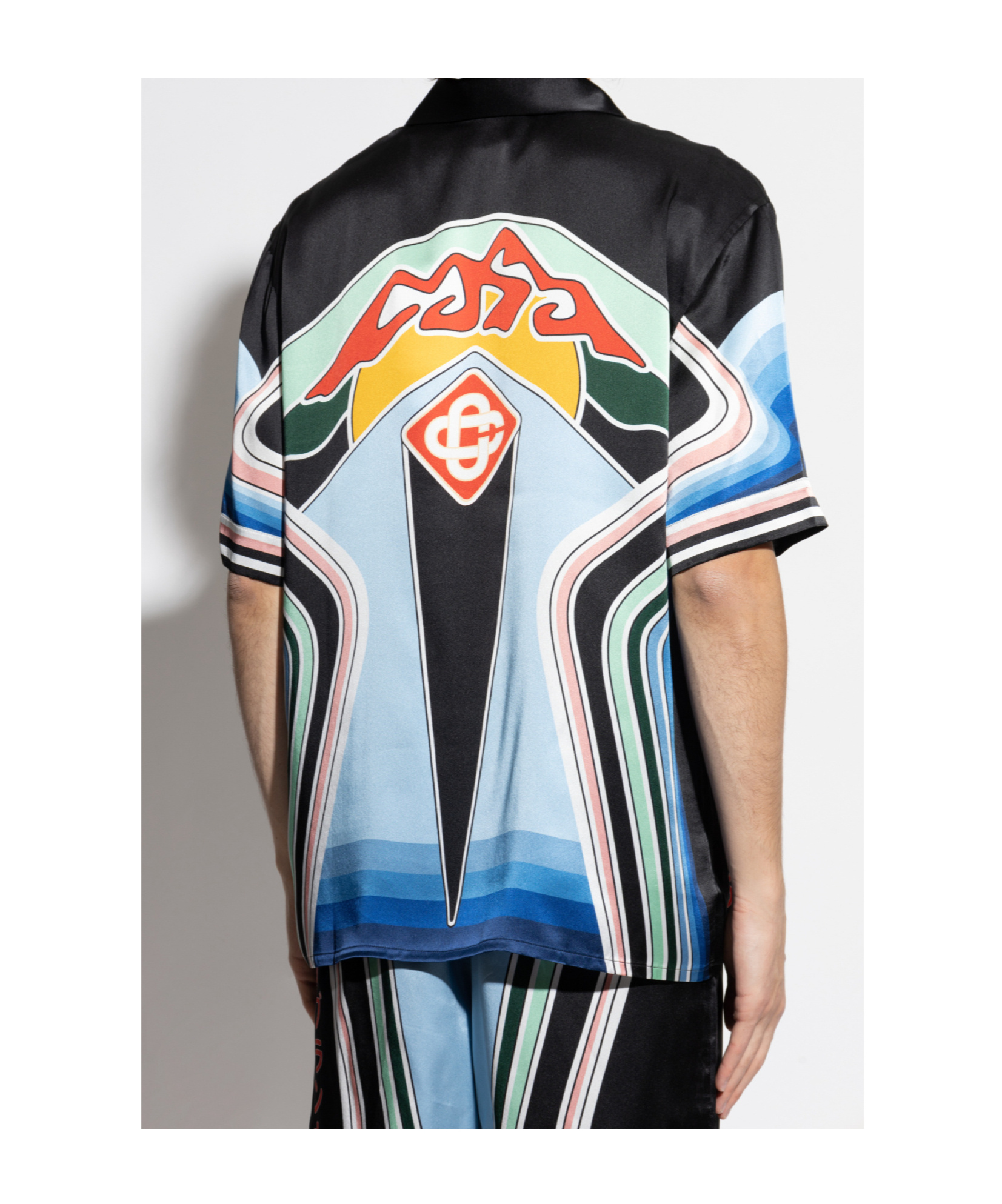 Casablanca Short Sleeve Cuban Collar Shirt In Multi