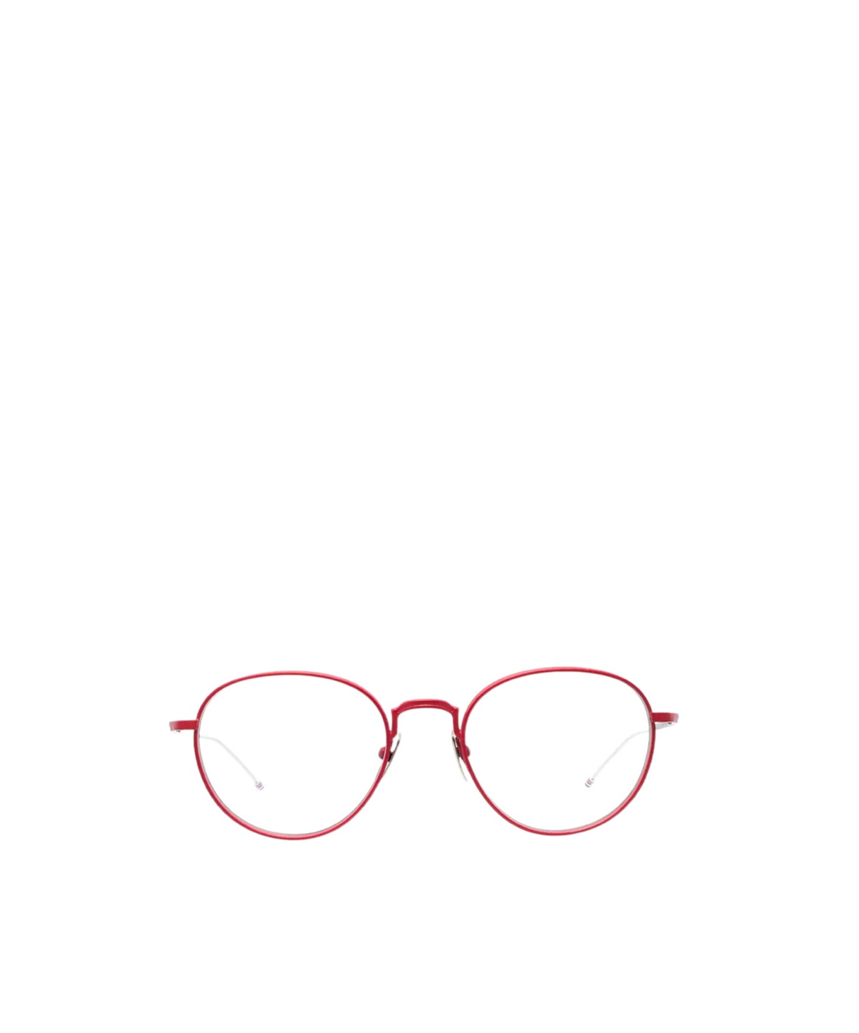 Thom Browne Logo Flat Mirror In Red