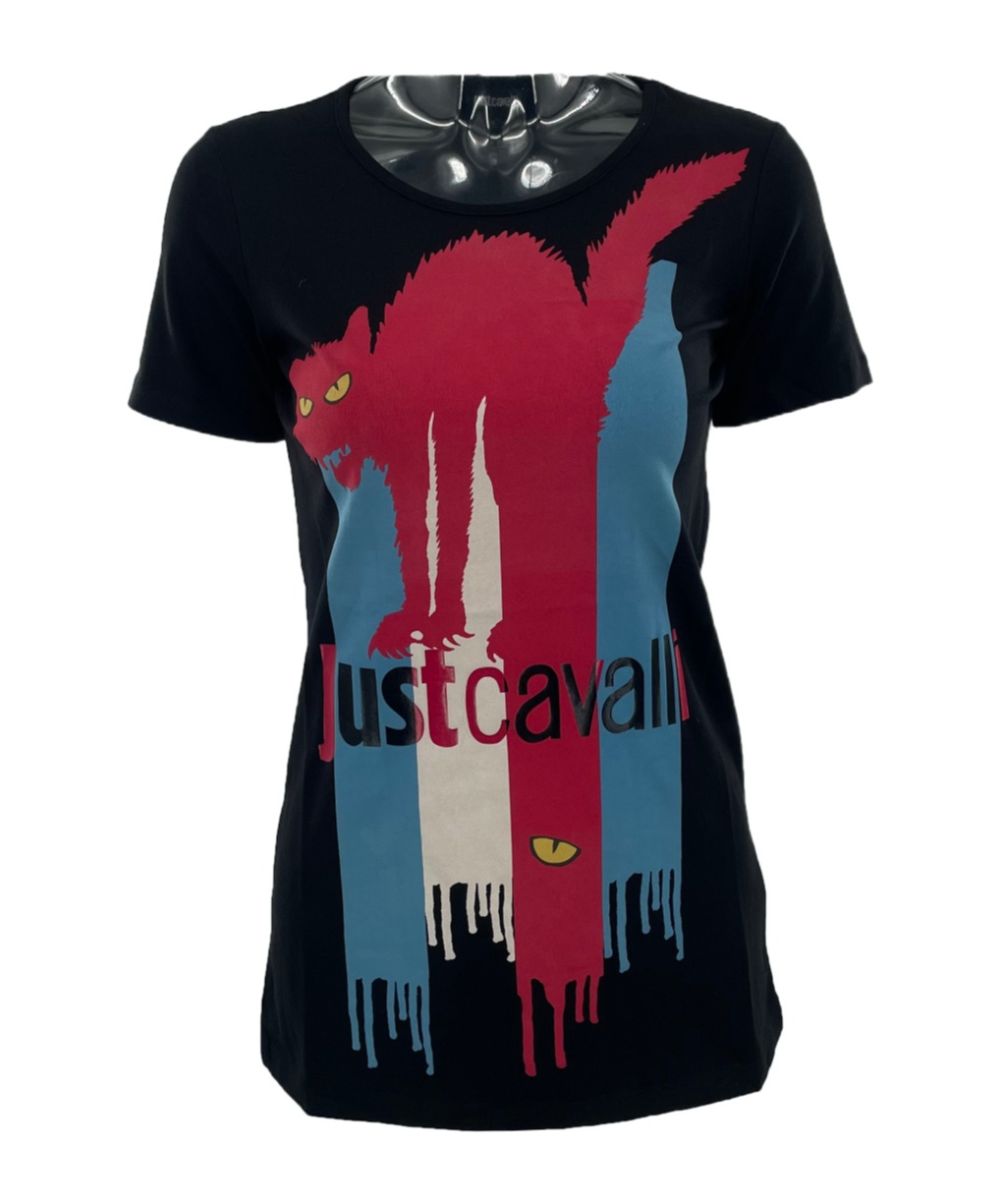 JUST CAVALLI LOGO PRINTED T-SHIRT