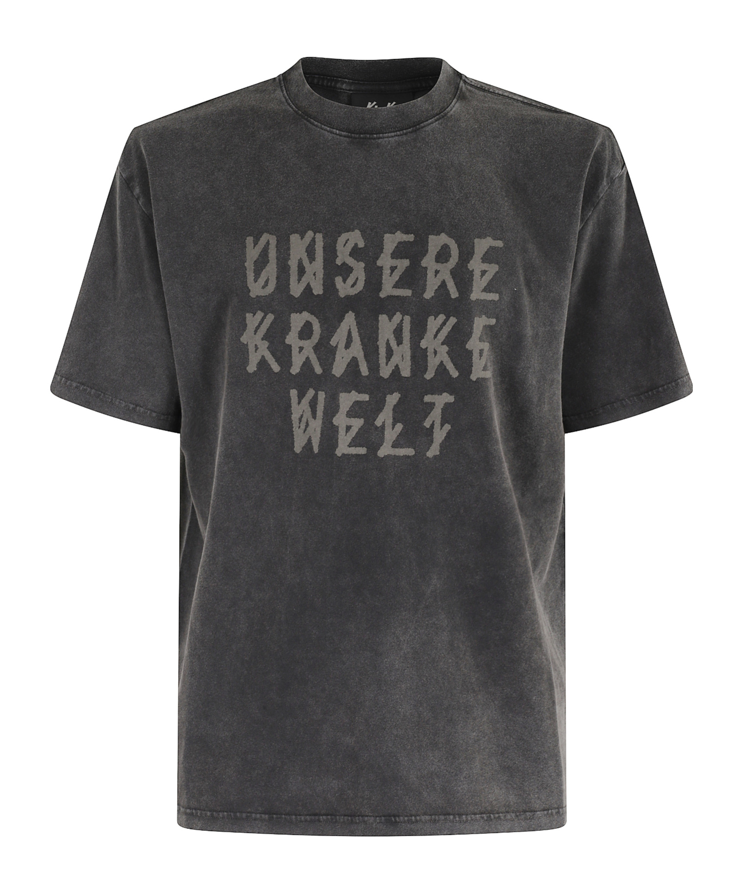 44 Label Group Logo Printed Crewneck T-shirt In Black