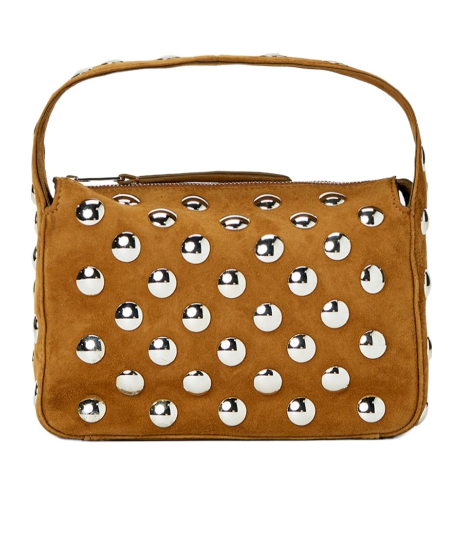 Khaite The Elene Small Leather Shoulder Bag In Brown
