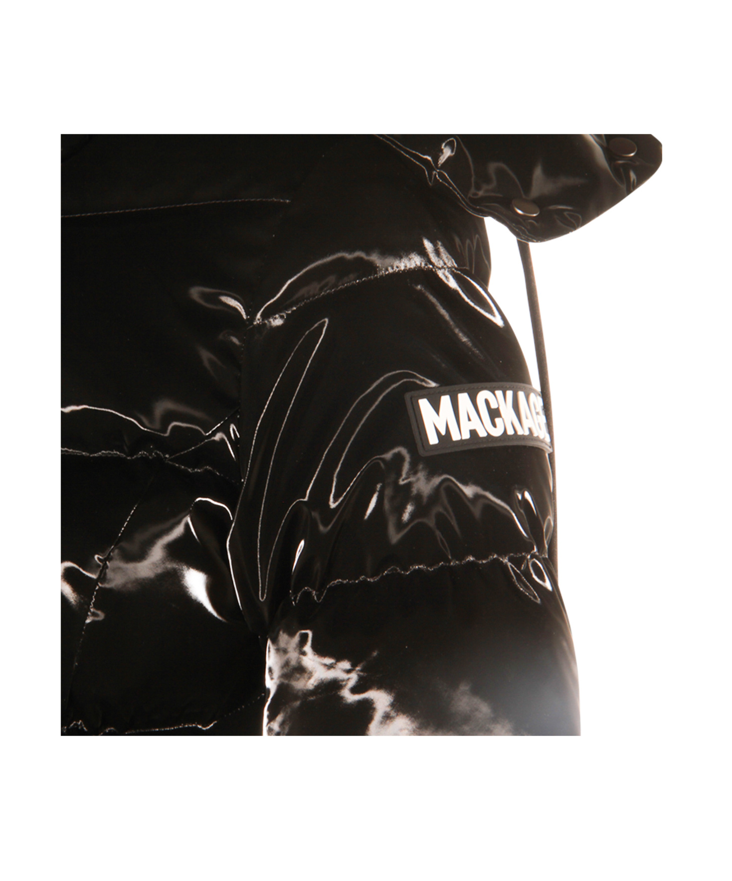 Mackage Long-sleeved Down Jacket In Black