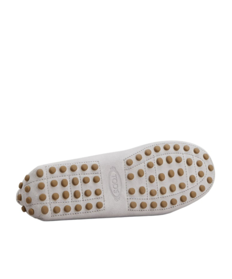 Tod's Round-head Minoccasin-bean Shoes In Gray