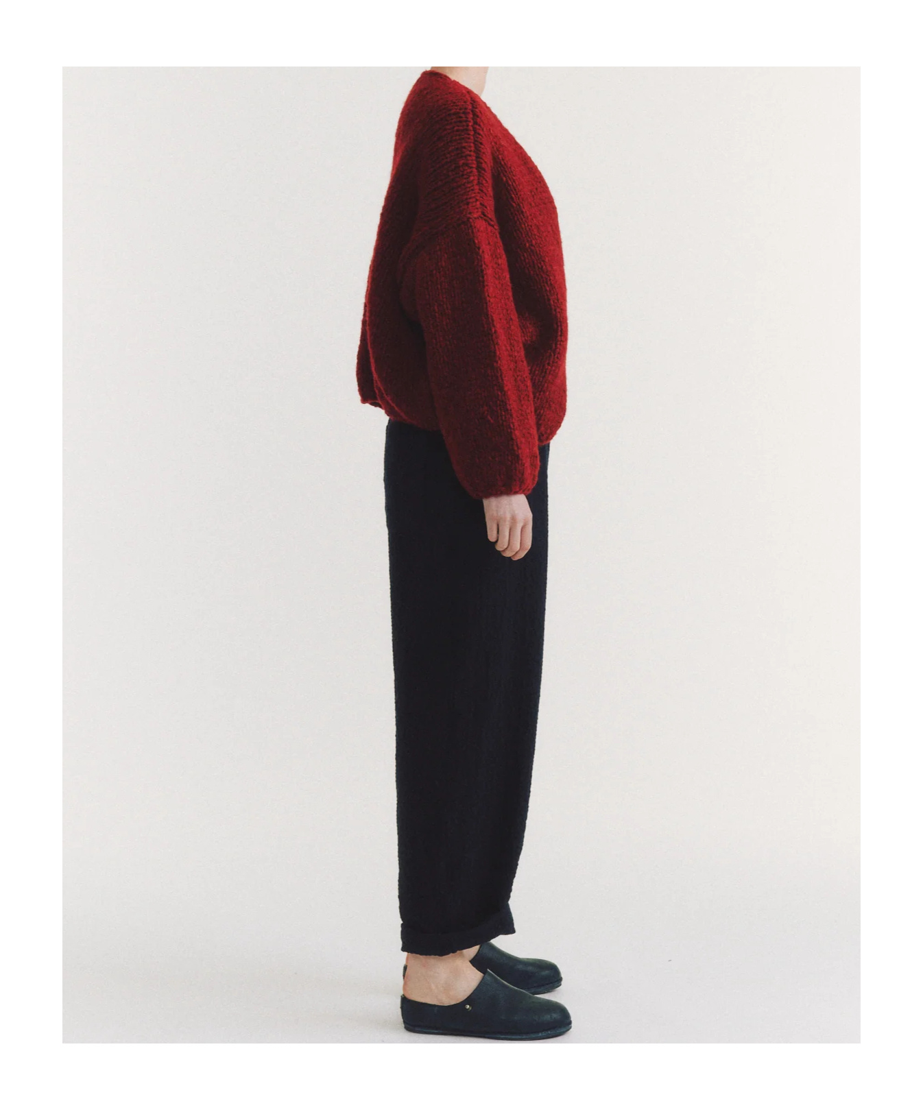 Casey Casey Wool-blend Cardigan In Black