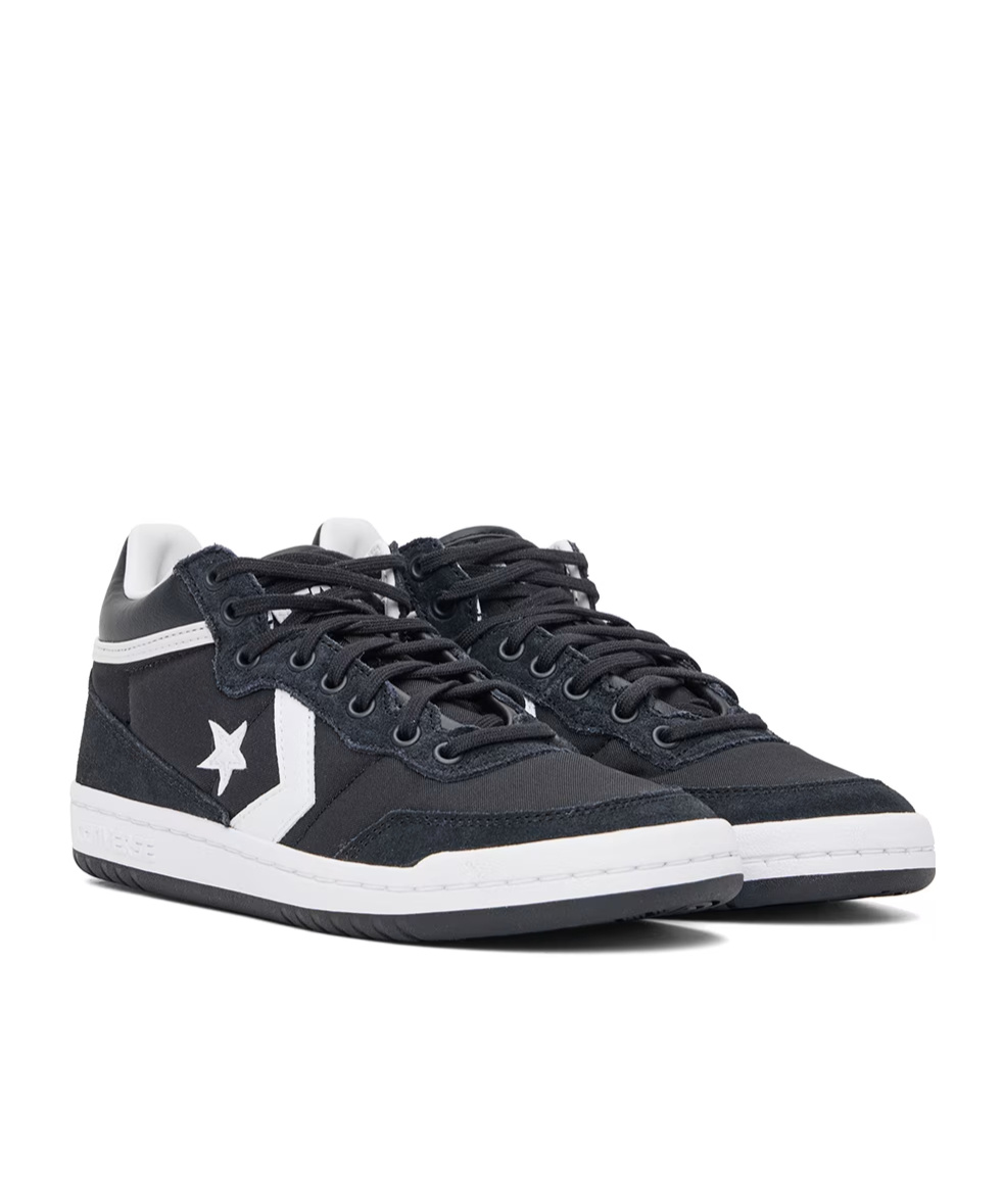 Converse Logo Lace-up Sneakers In Black