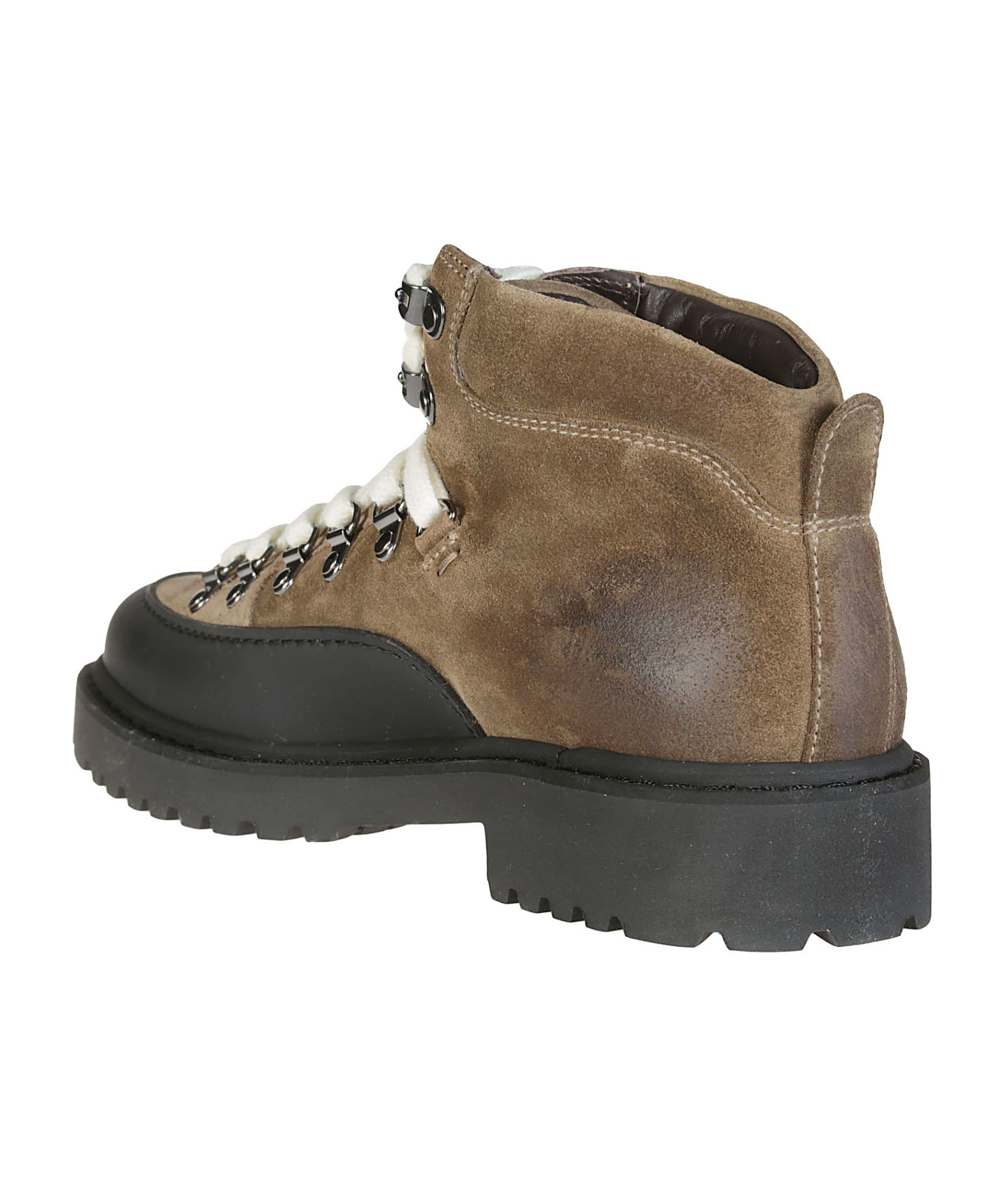 Doucal's Suede Hiking Boots In Black