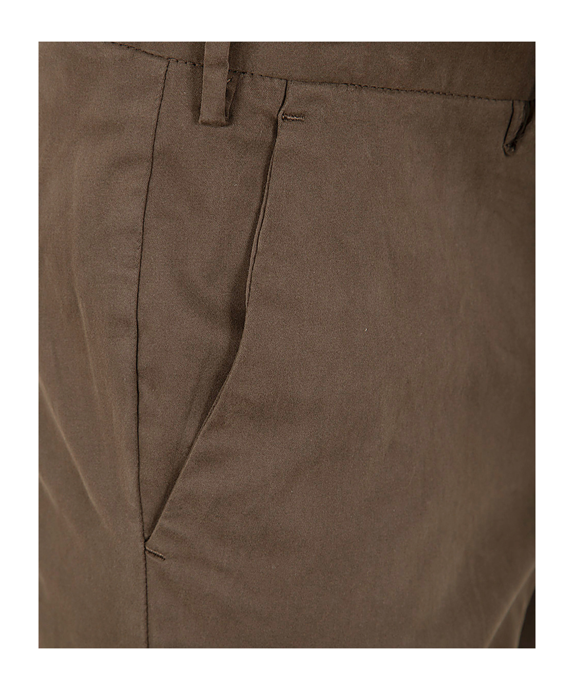 Pt01 Belt-loop Casual Pants In Brown