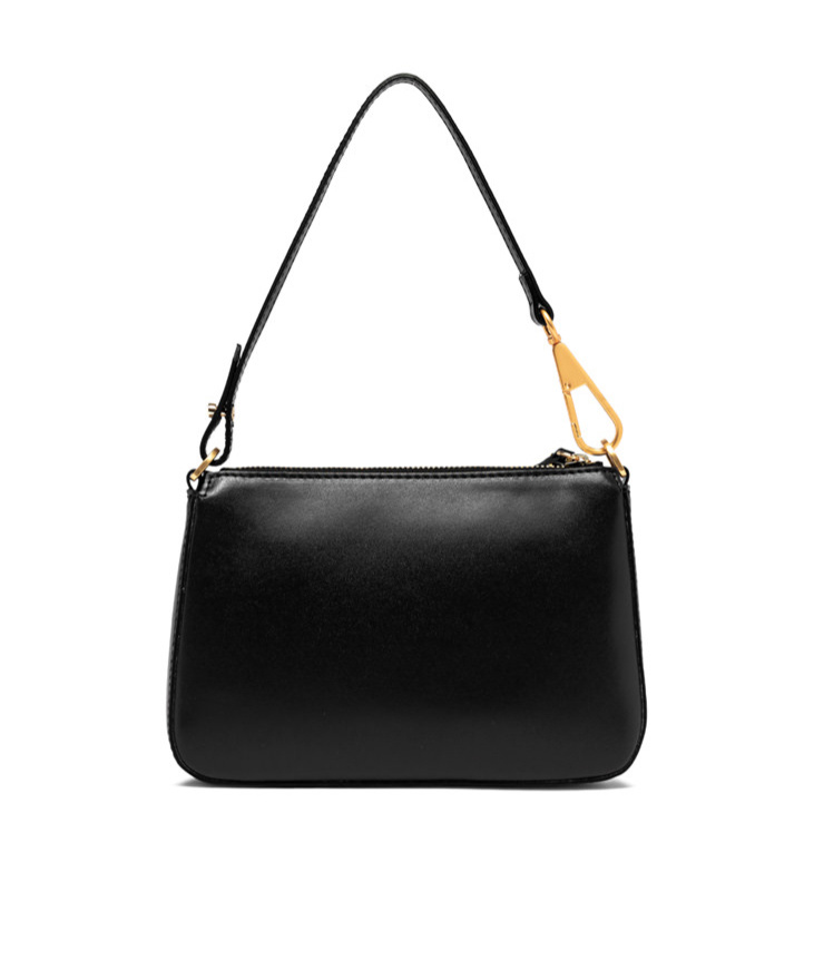 Gianni Chiarini Brooke Black Smooth Leather Clutch In Black
