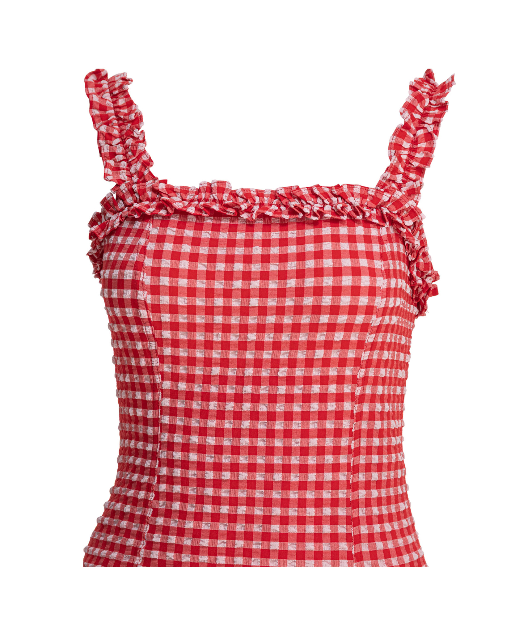 GANNI OFF-THE-SHOULDER MINI DRESS