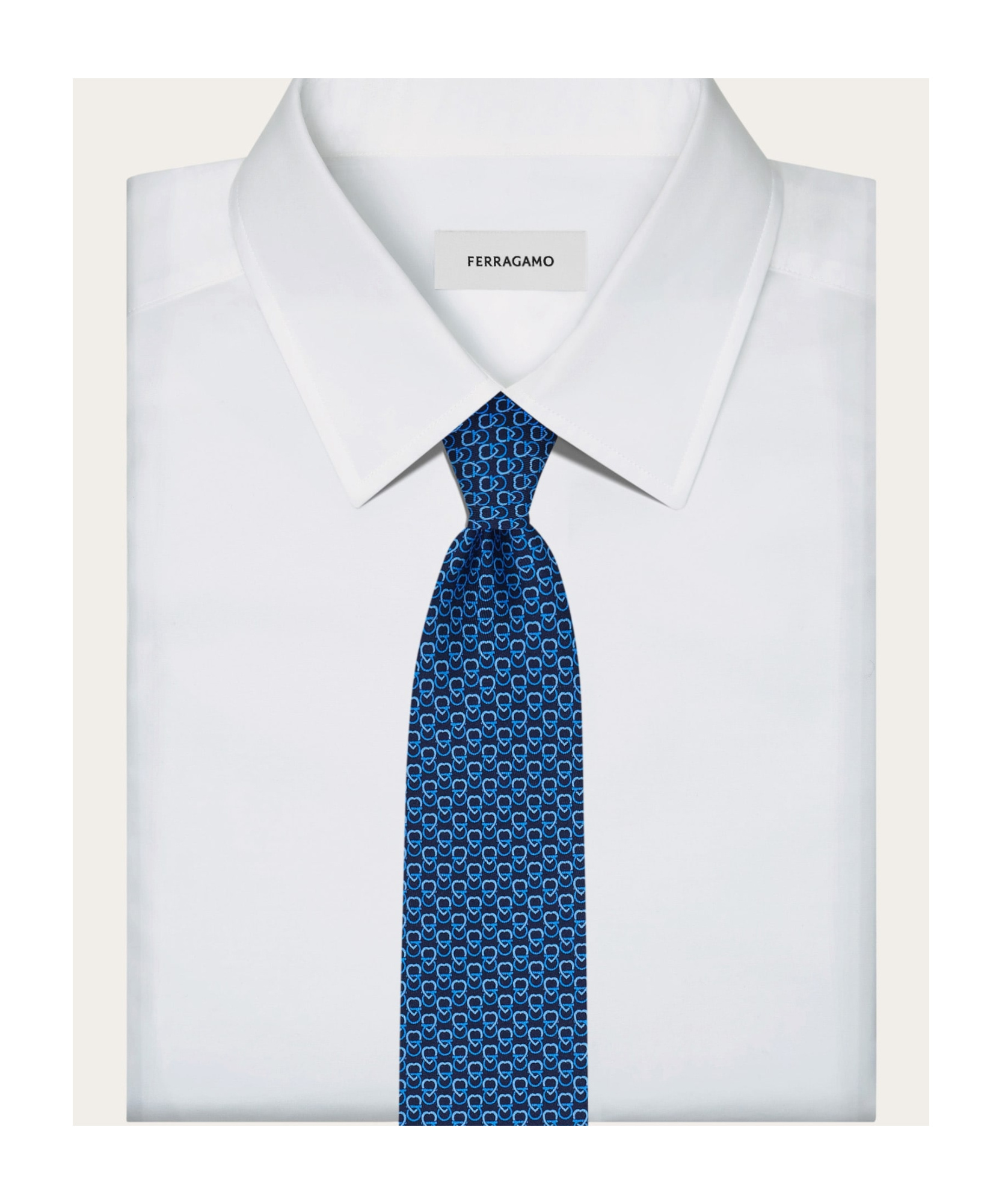 Ferragamo Heart-print Silk Tie