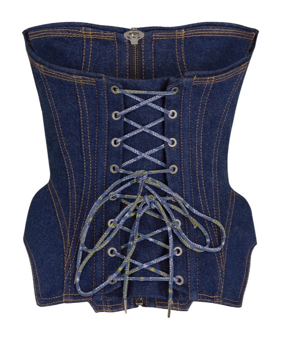 Vivienne Westwood Zippered Bra In Blue