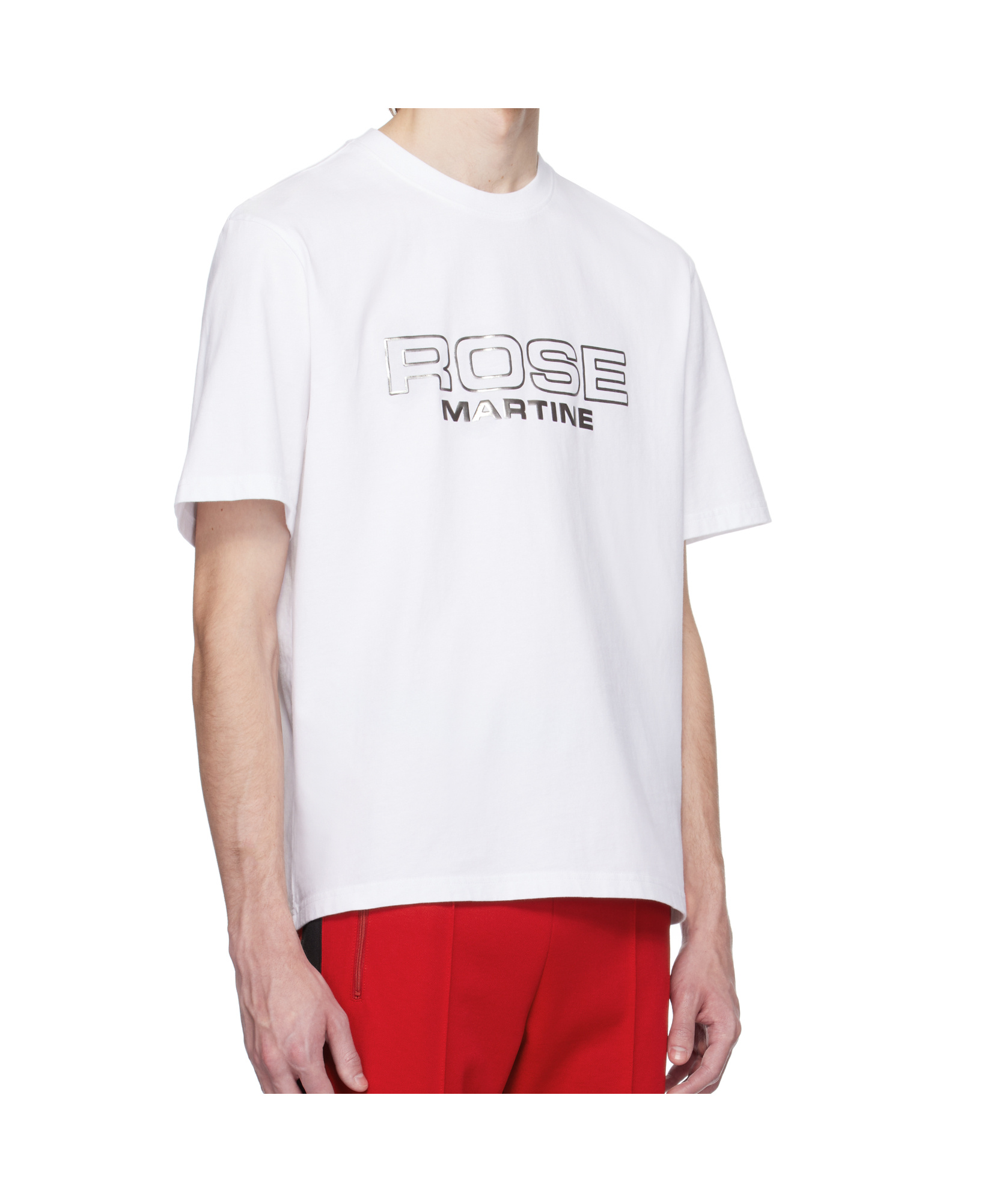 Martine Rose T-shirt Mit Logo-print In White